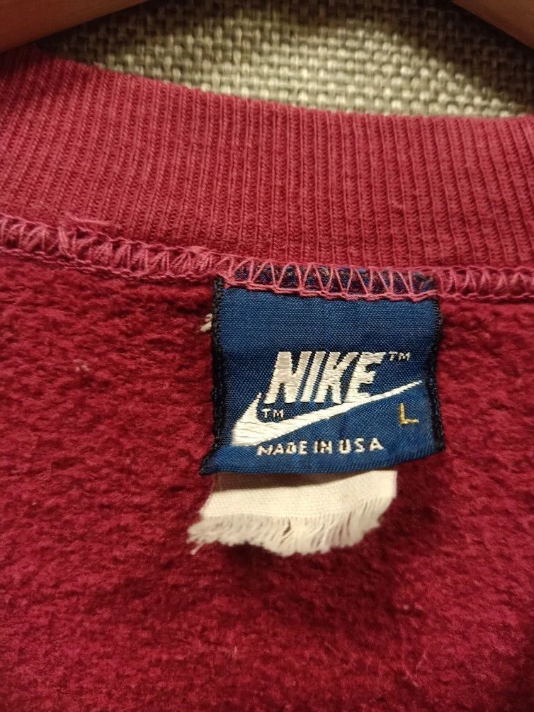 Nike × Vintage vintage 90s sweatshirt nike swoosh made in usa Size US M / EU 48-50 / 2 - 3 Thumbnail