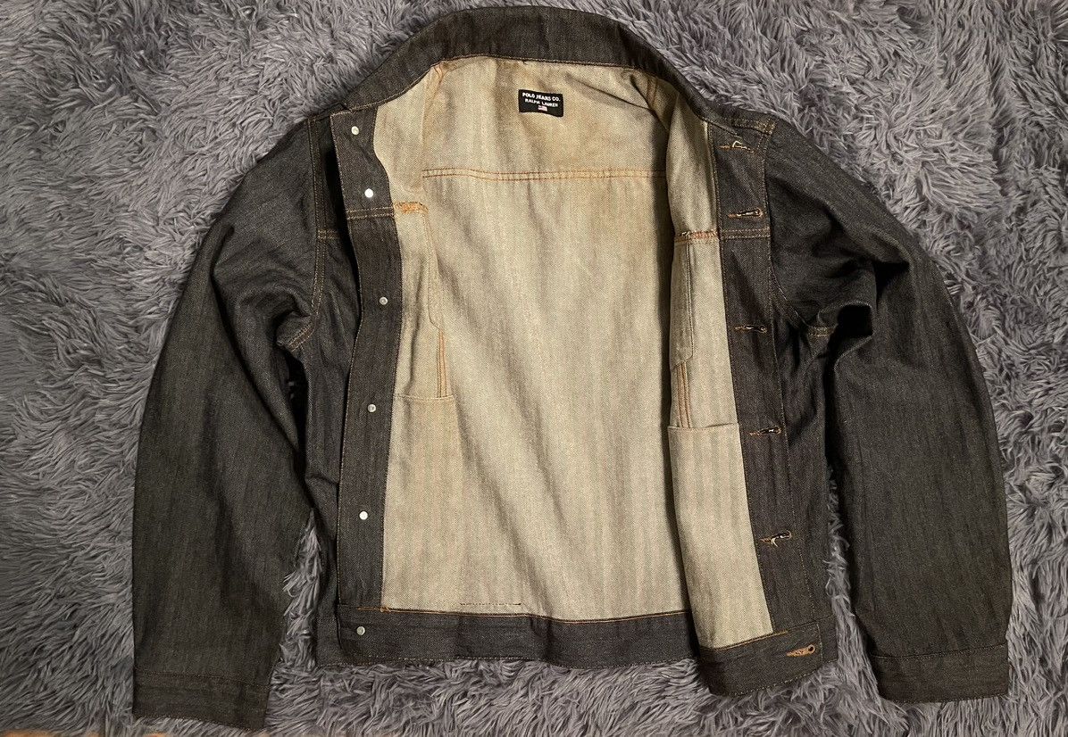 Polo Jeans Ralph Lauren 90s vintage striped denim jacket