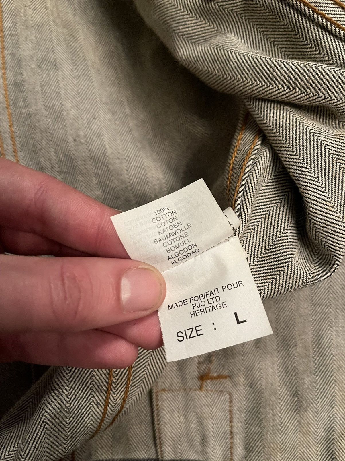Polo Jeans Ralph Lauren 90s vintage striped denim jacket