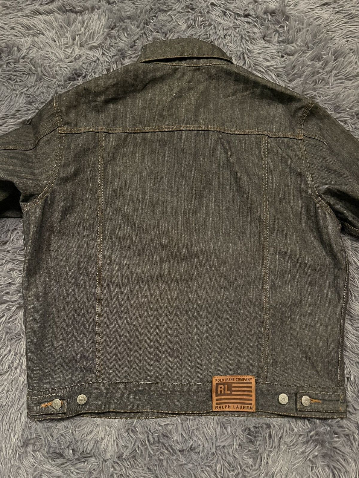 Polo Jeans Ralph Lauren 90s vintage striped denim jacket