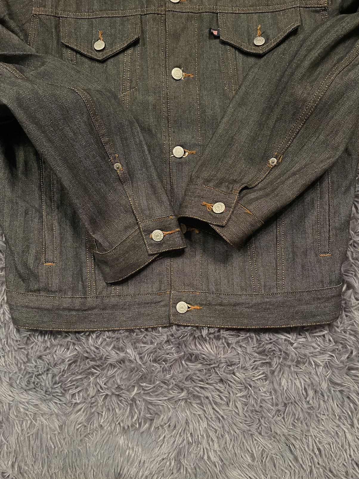 Polo Jeans Ralph Lauren 90s vintage striped denim jacket