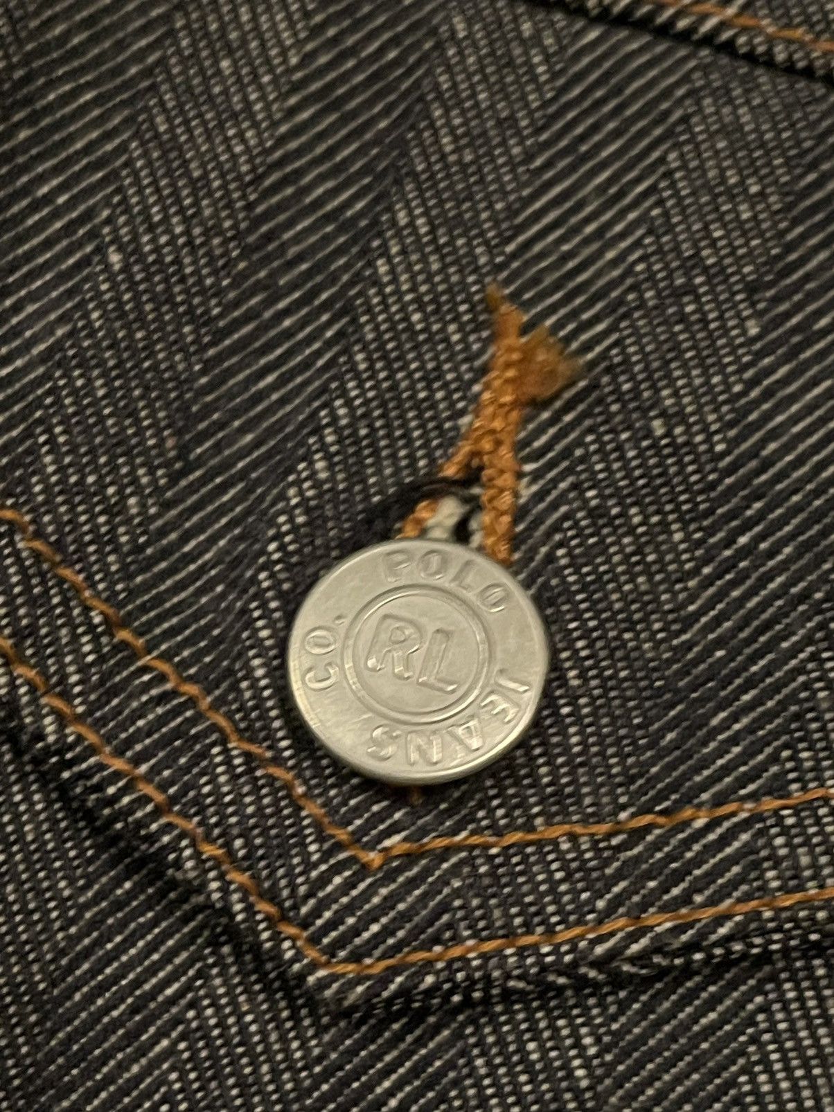 Polo Jeans Ralph Lauren 90s vintage striped denim jacket
