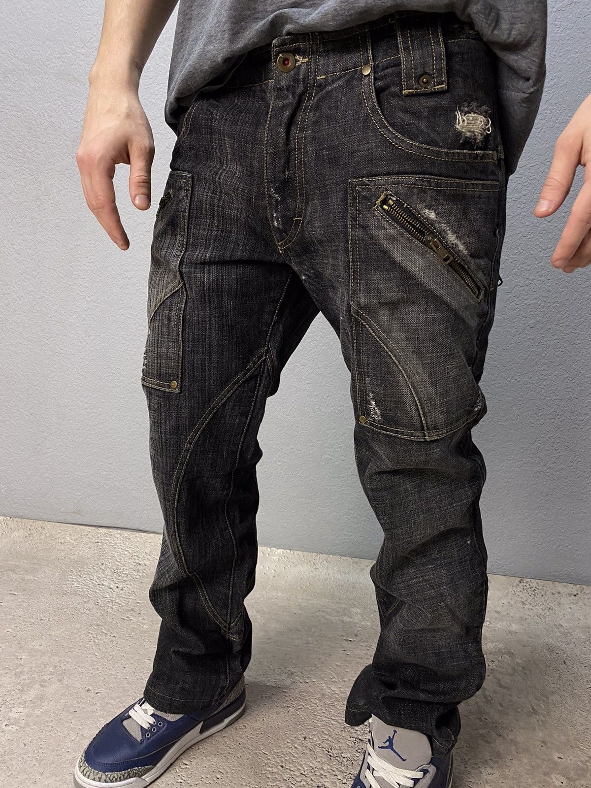 DIESEL 00s archive pants パンツ Rare 00s- Archive DIESEL cropped