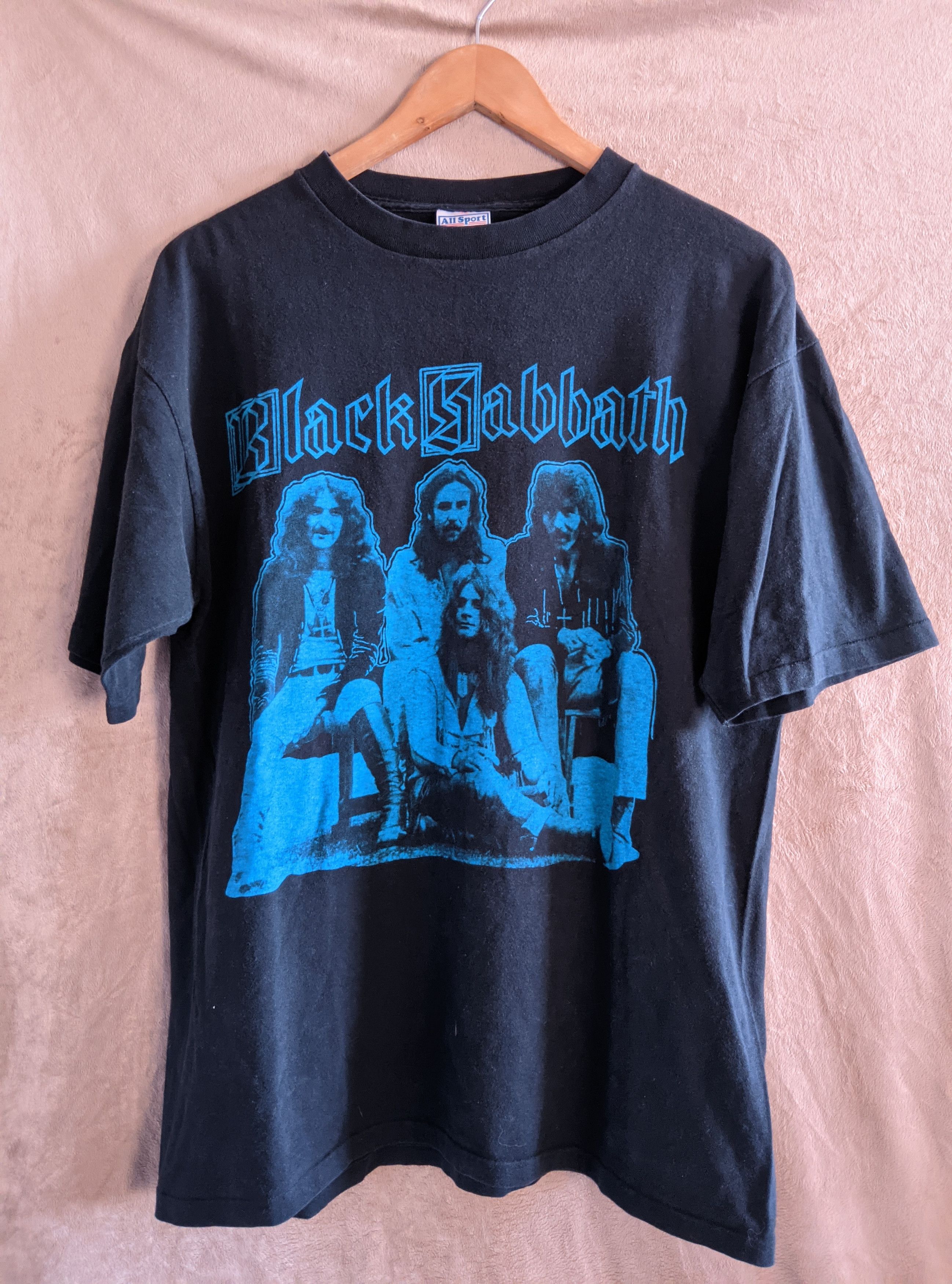 vintage 90s black sabbath t shirt