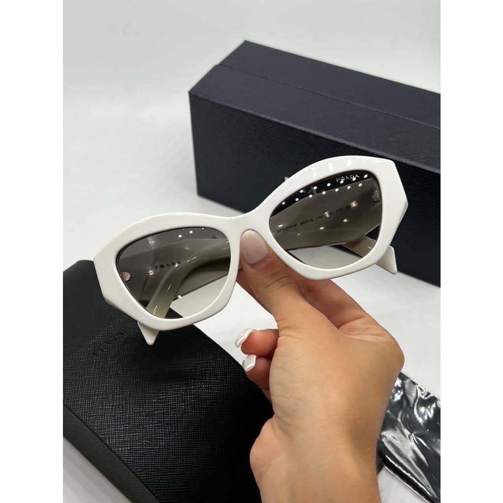 Prada NEW Prada PR07YS White Cat Eye Sunglasses | Grailed