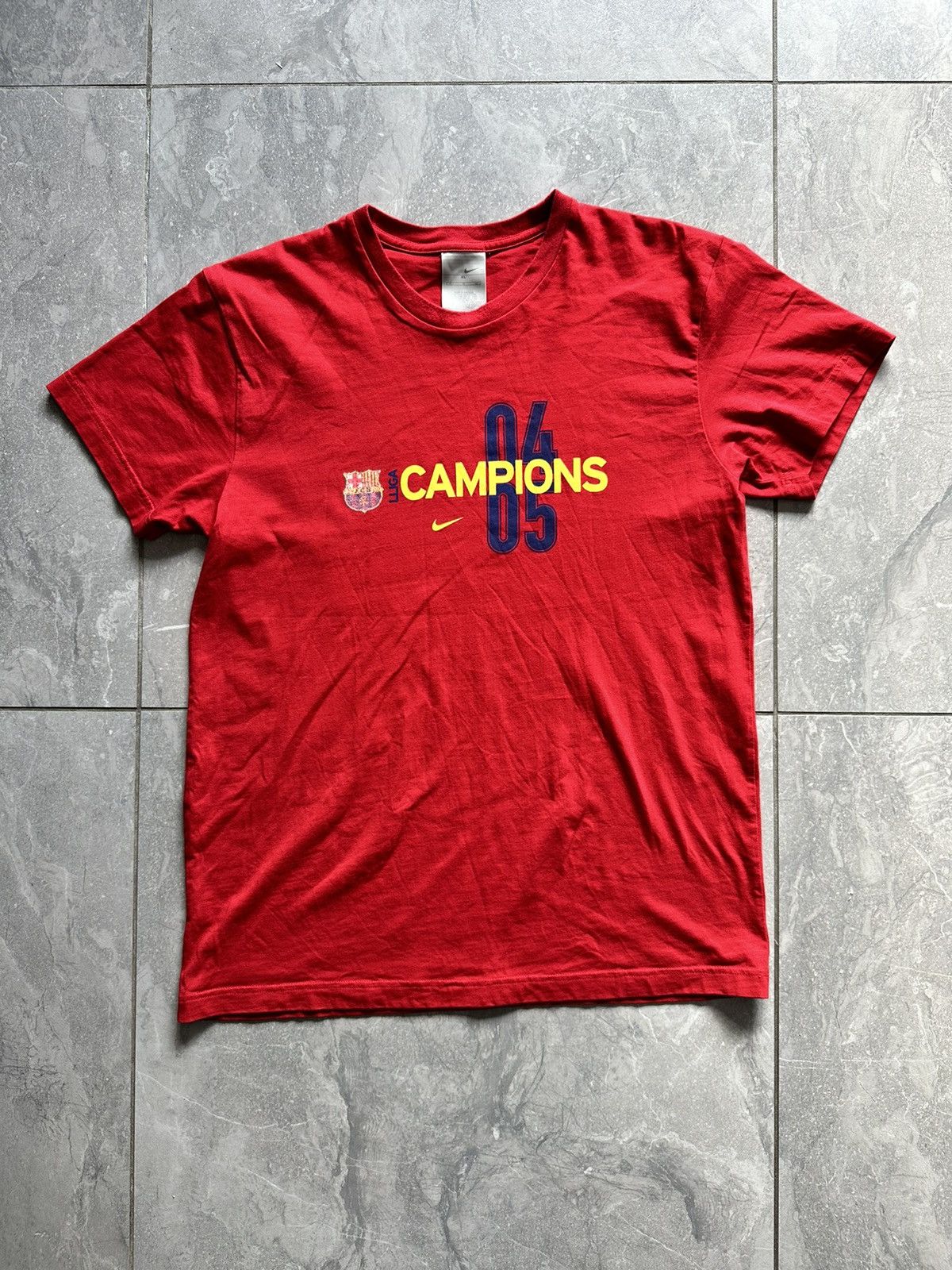 00's Nike Champions FC Barcelona T-shirt - Main Image