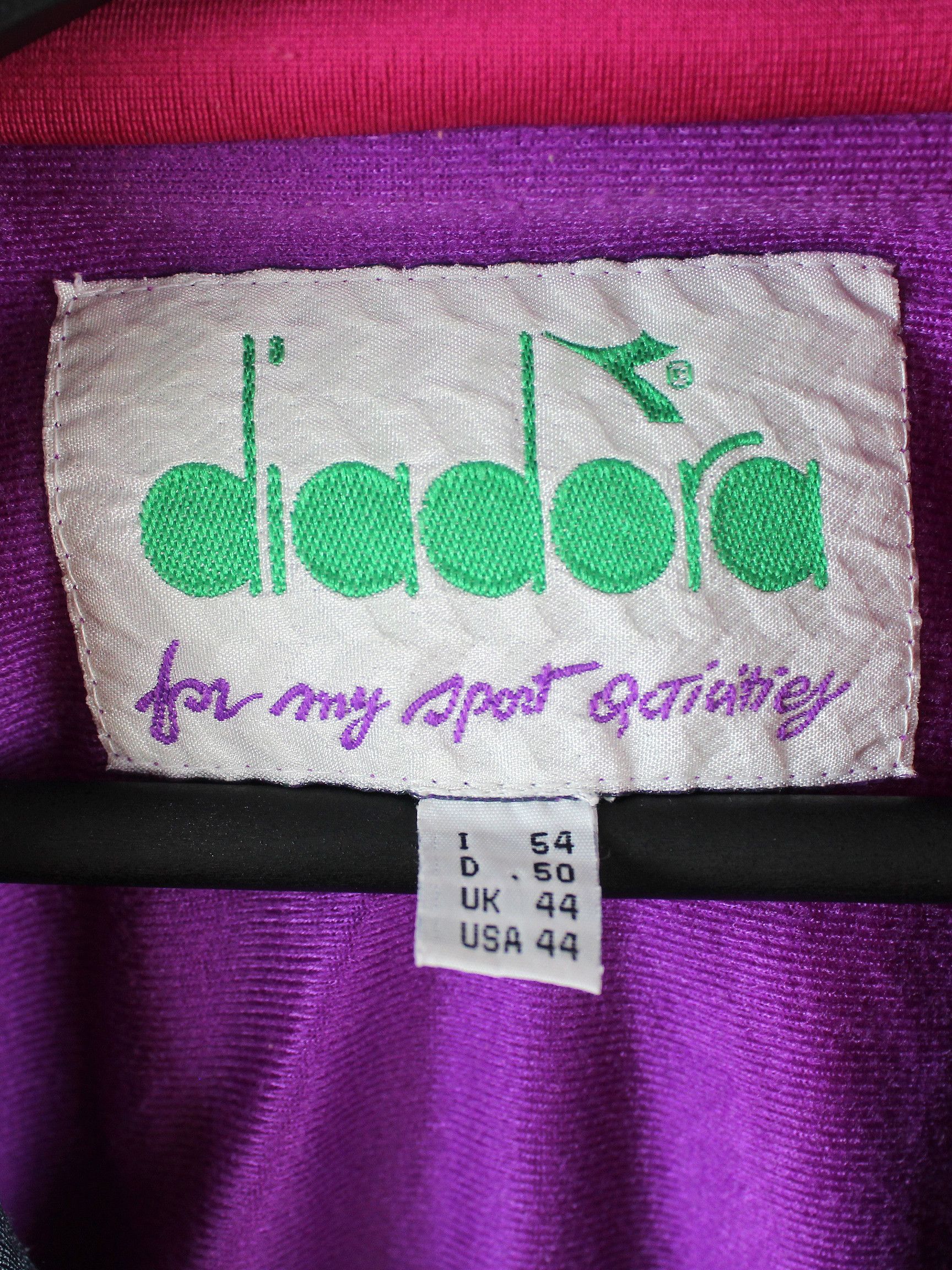 Diadora 90s vintage Diadora Sport System track jacket zip OG rad Size US M / EU 48-50 / 2 - 4 Thumbnail