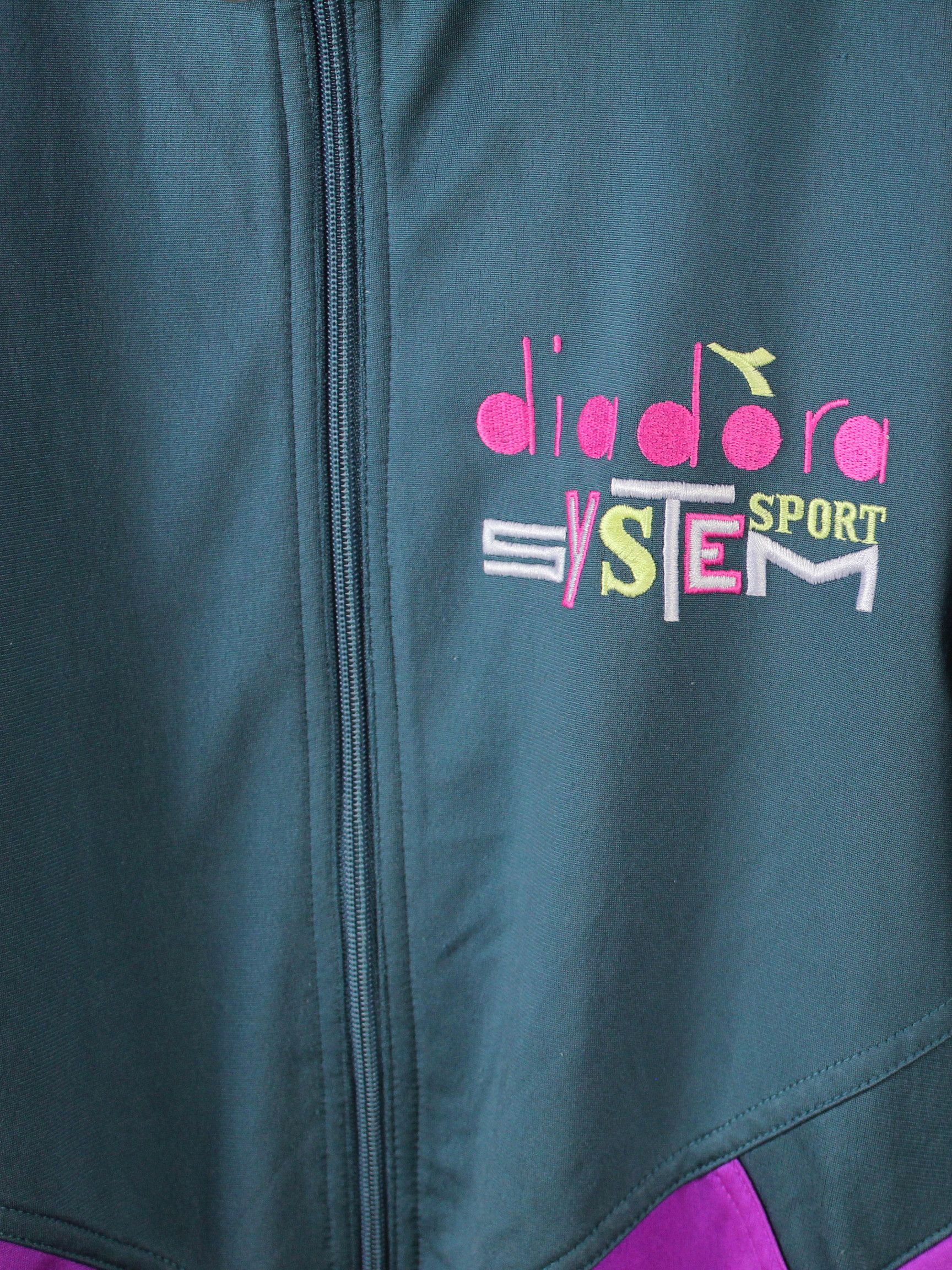 Diadora 90s vintage Diadora Sport System track jacket zip OG rad Size US M / EU 48-50 / 2 - 5 Thumbnail
