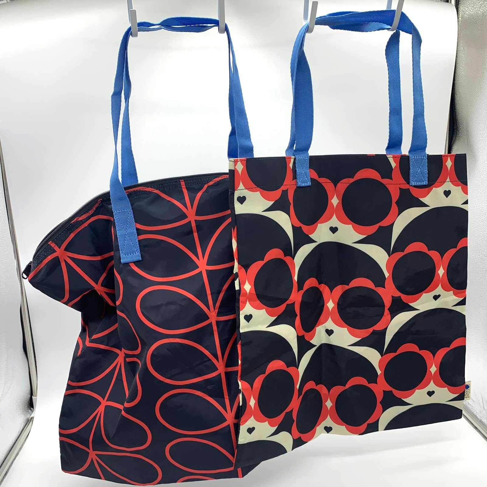 As Is Orla Kiely Pack_Away Small and Large Tote - Set of 2 