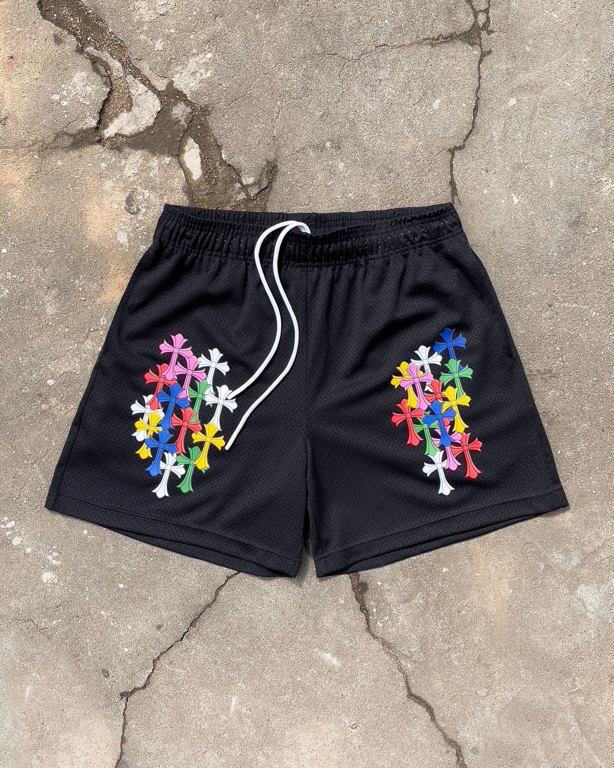 Bravest Studios CROSS MESH SHORTS *CHROME HEARTS INSPO* (S) | Grailed