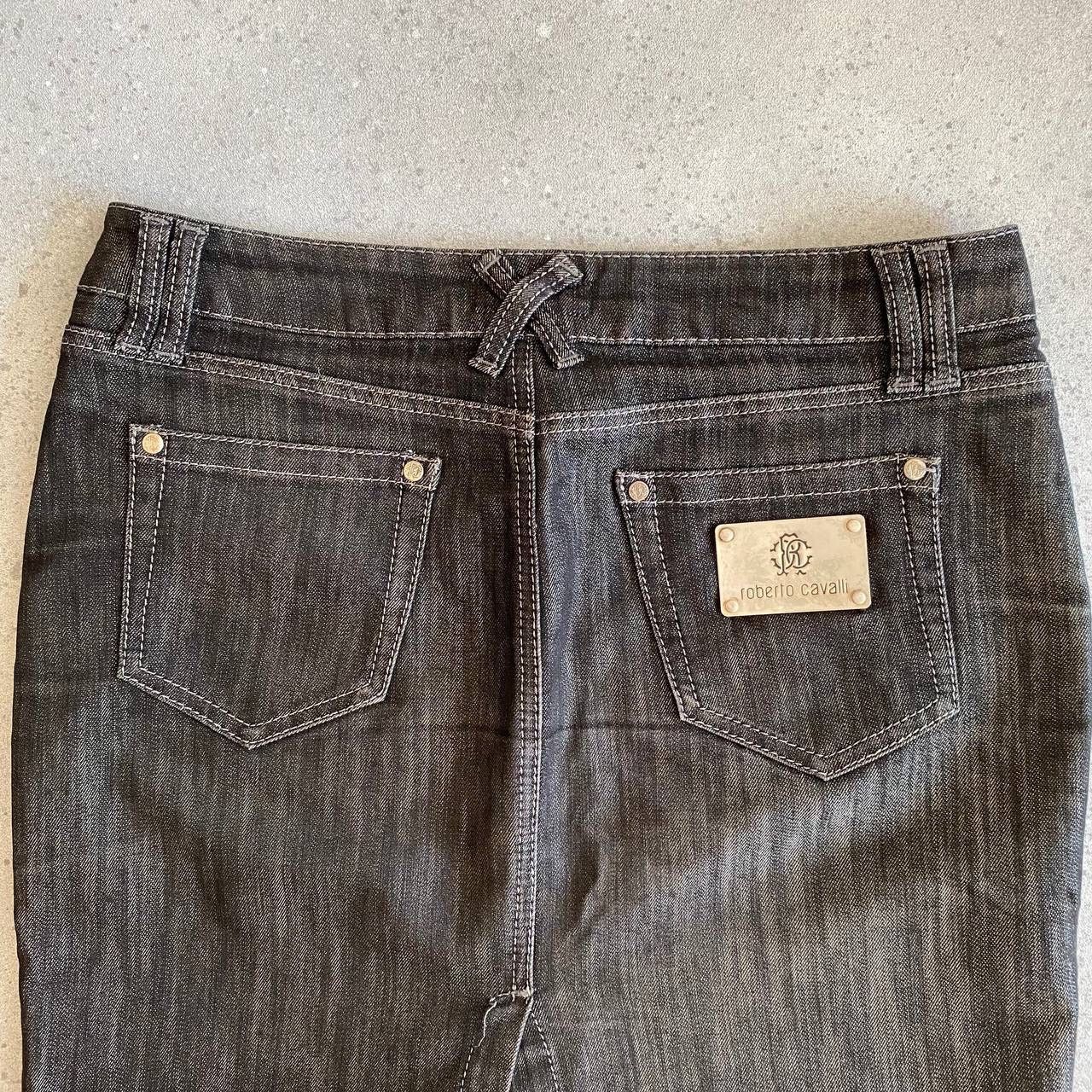 Roberto Cavalli Roberto Cavalli Vintage Y2K Denim Skirt Size 30" / US 8 / IT 44 - 5 Thumbnail