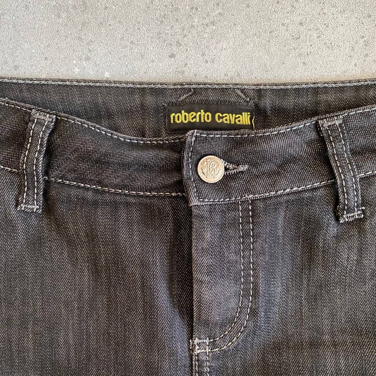 Roberto Cavalli Roberto Cavalli Vintage Y2K Denim Skirt Size 30" / US 8 / IT 44 - 8 Thumbnail