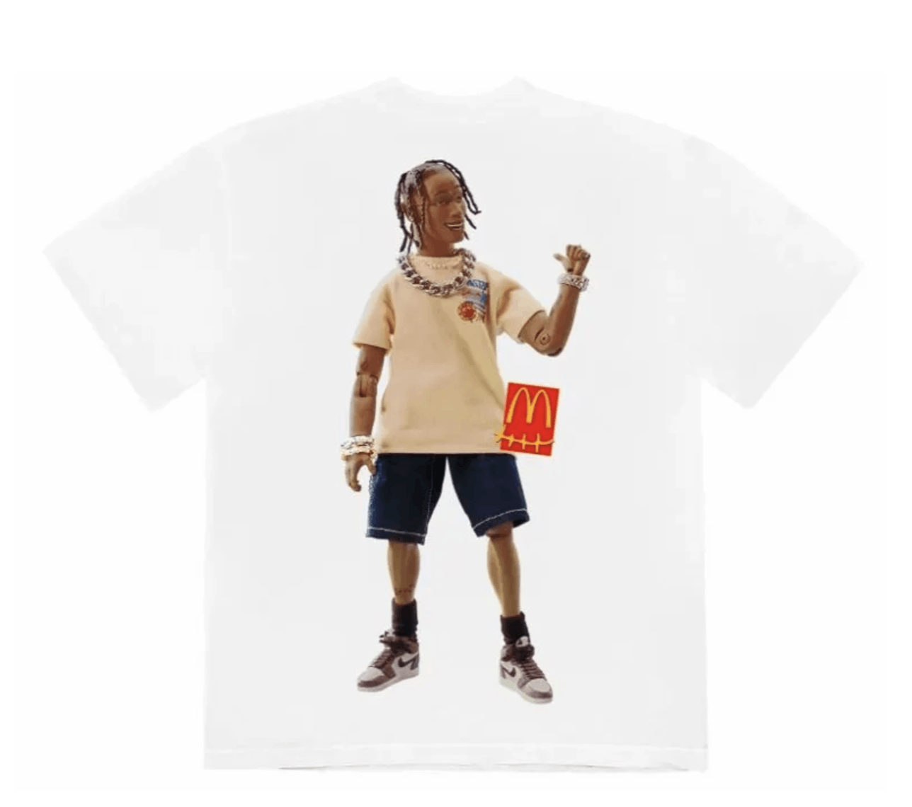 Travis Scott Travis Scott McDonalds Action Figure T-Shirt (White) Large Size US L / EU 52-54 / 3 - 2 Thumbnail