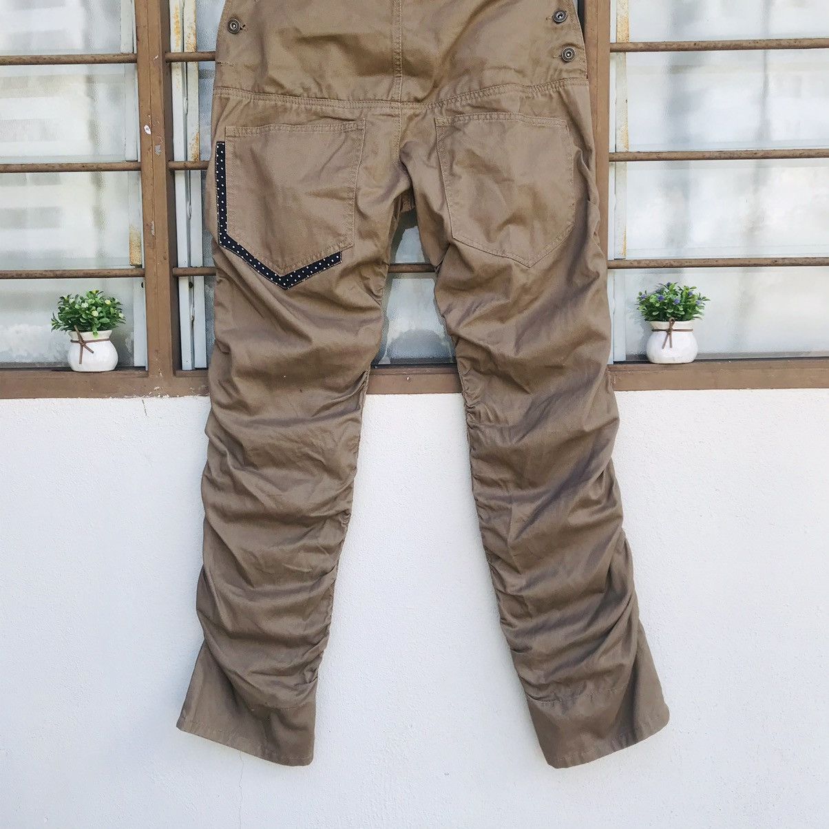 20471120 × Beauty Beast Rare Wrinkled knee distortion pant slimfit double waist Size US 32 / EU 48 - 8 Thumbnail