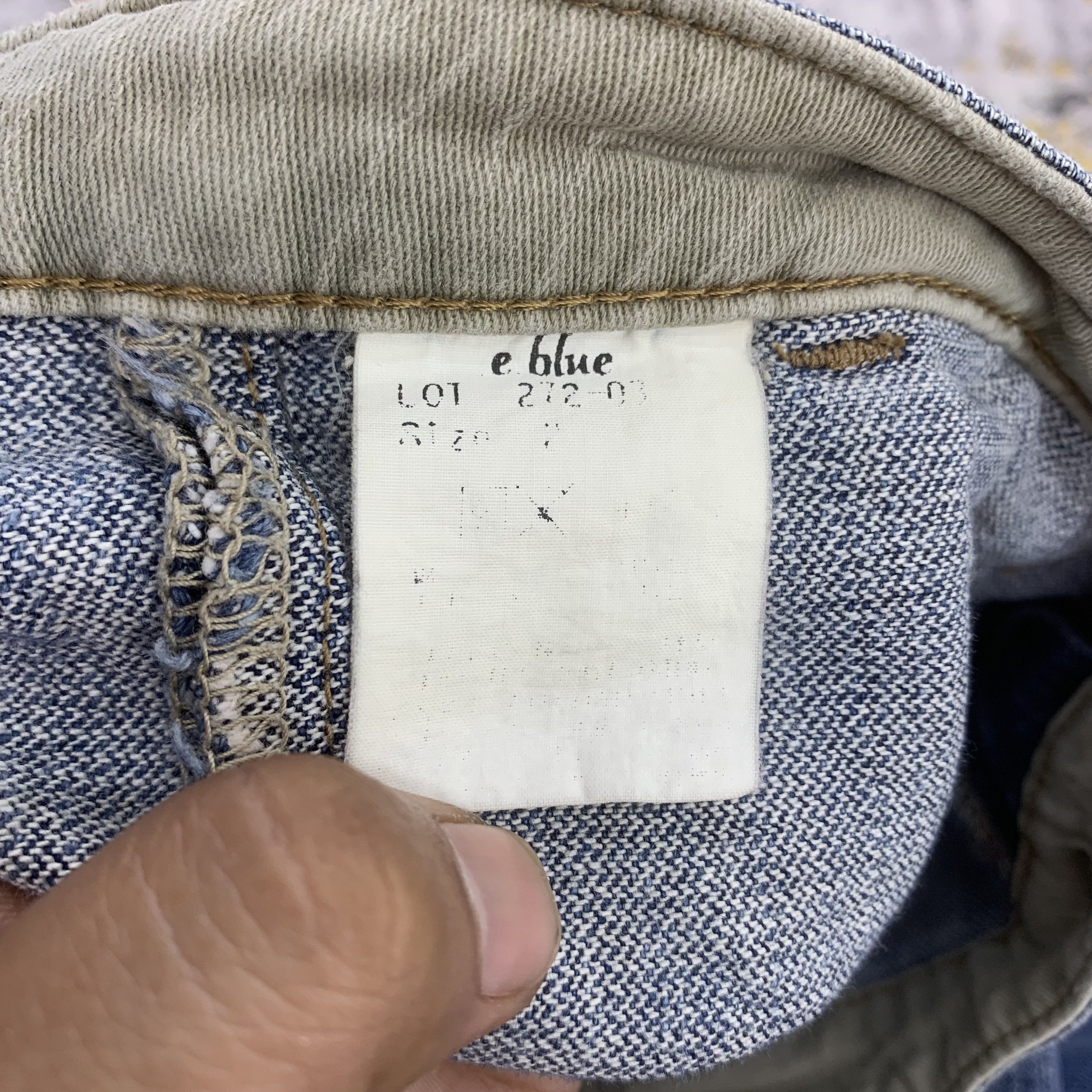Japanese Brand E-Blue Bush Pants Flap Pocket Flared Jeans Size 27" / US 4 / IT 40 - 9 Thumbnail