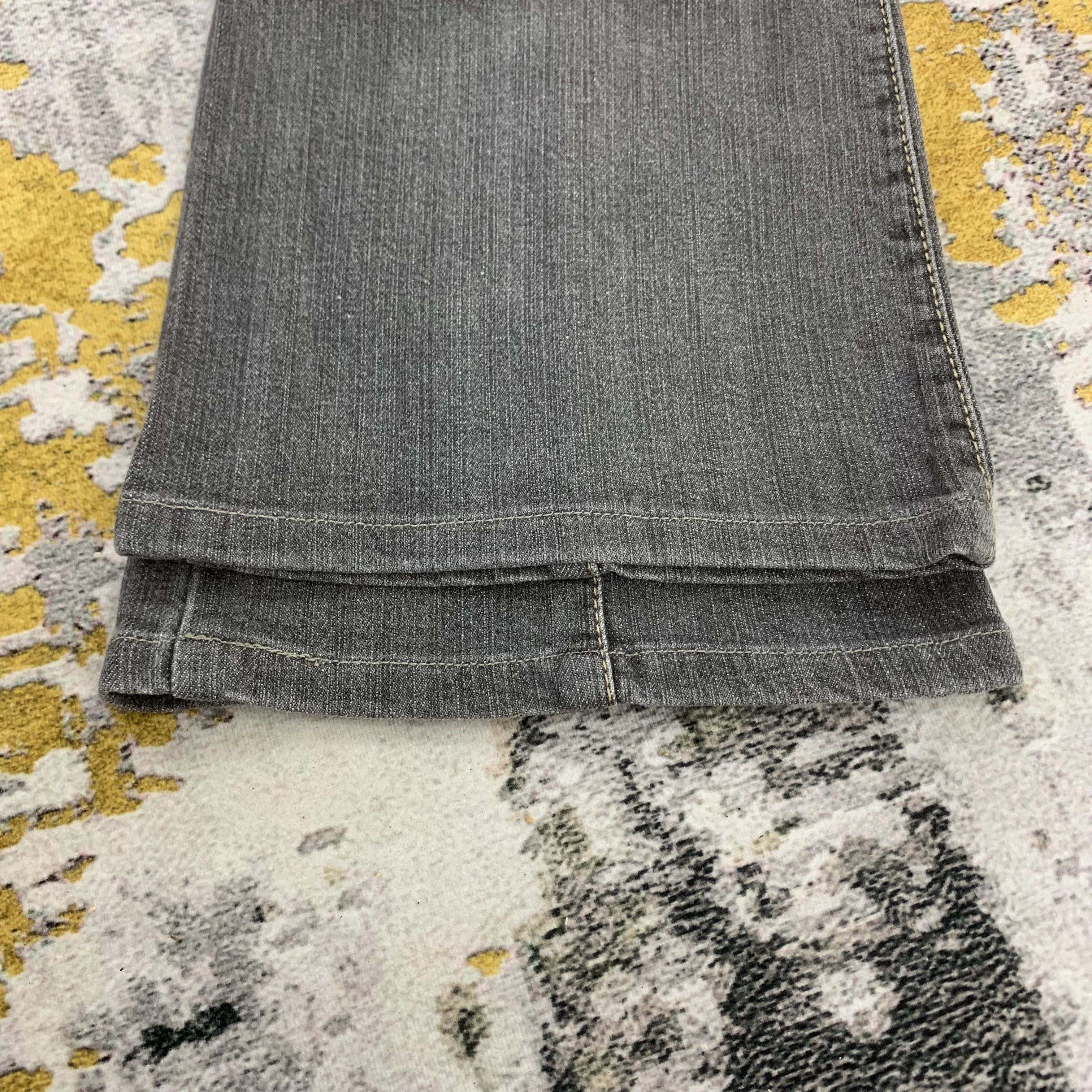Other Dark Grey Jeans Flared Denim Faded Size 28" / US 6 / IT 42 - 7 Thumbnail