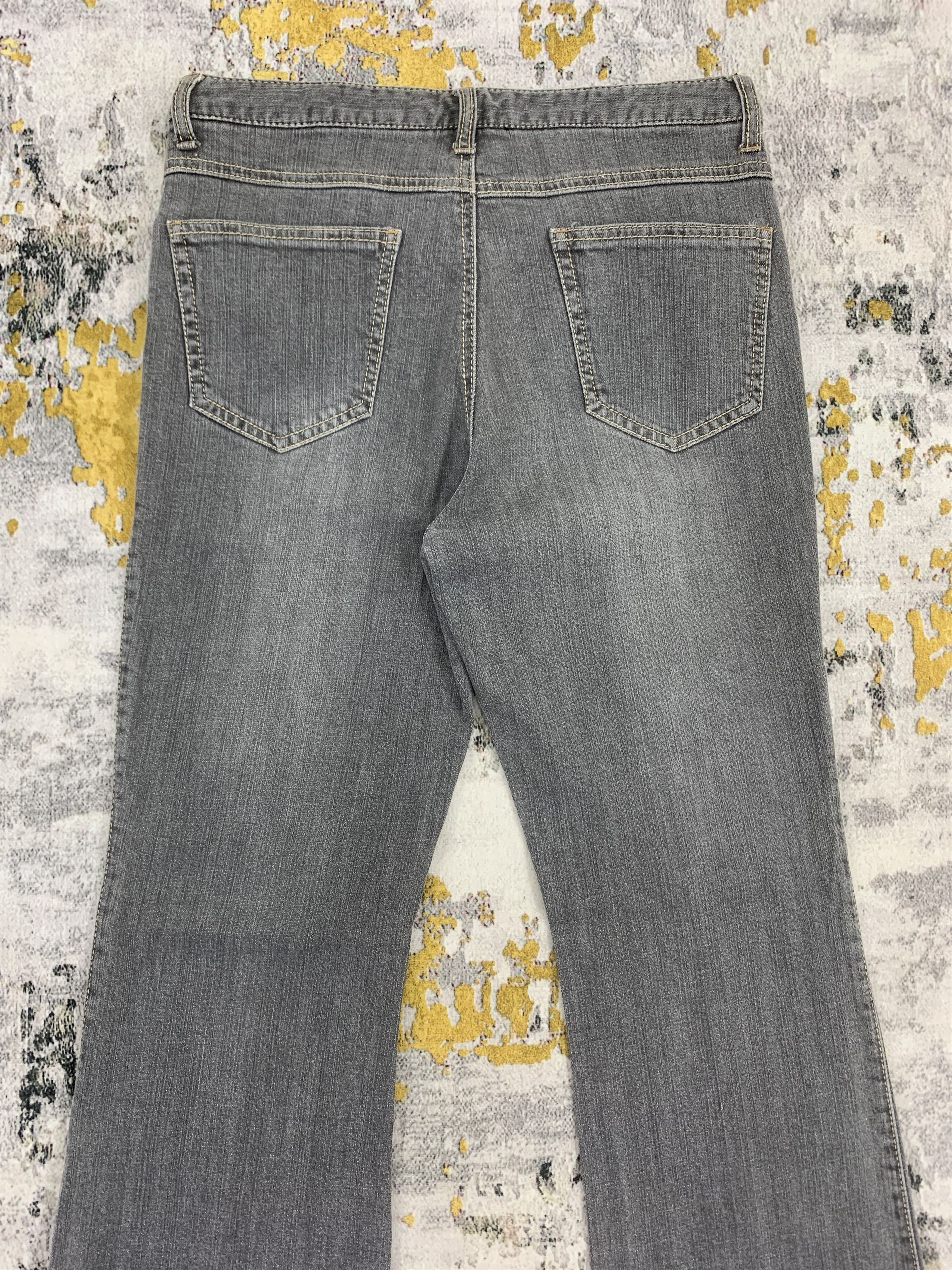 Other Dark Grey Jeans Flared Denim Faded Size 28" / US 6 / IT 42 - 5 Thumbnail