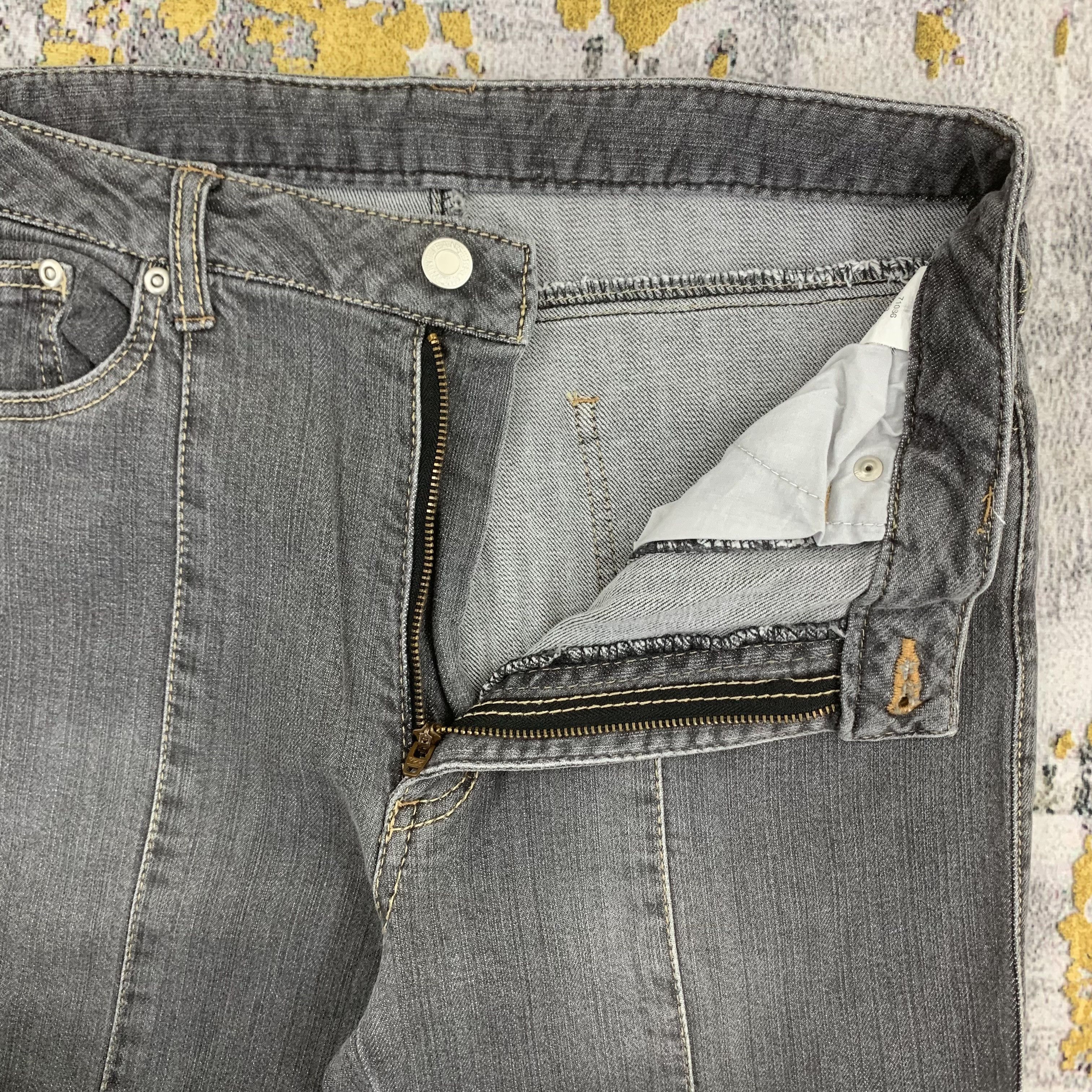 Other Dark Grey Jeans Flared Denim Faded Size 28" / US 6 / IT 42 - 3 Thumbnail