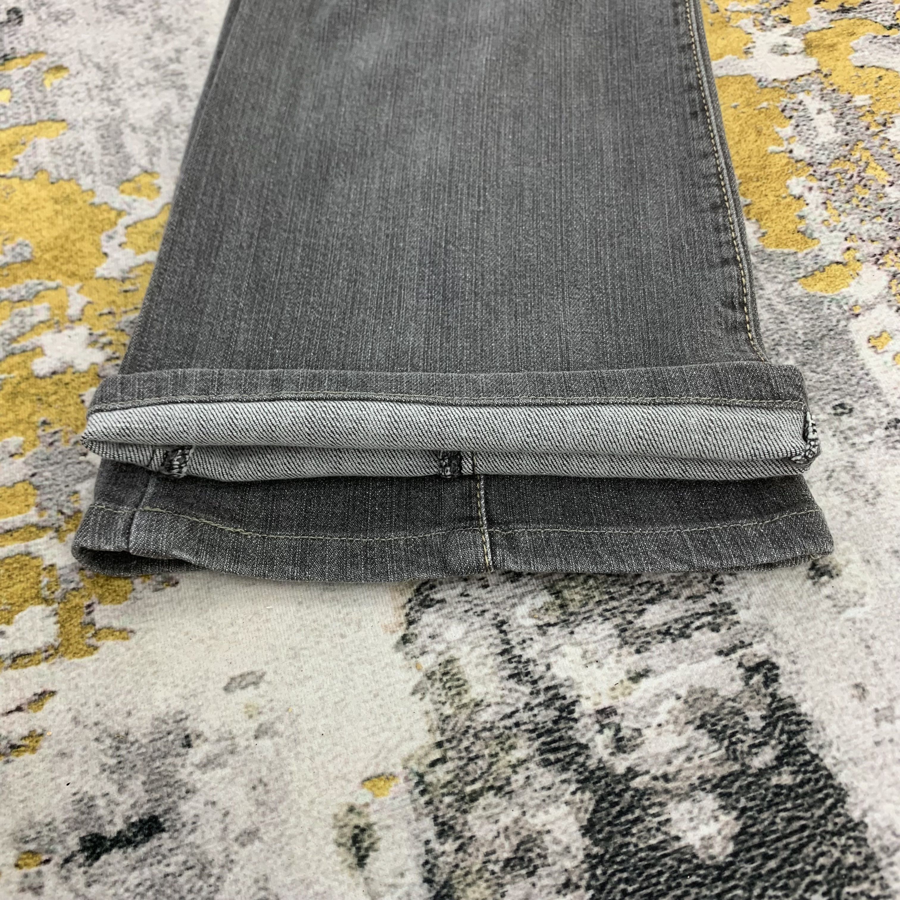 Other Dark Grey Jeans Flared Denim Faded Size 28" / US 6 / IT 42 - 6 Thumbnail