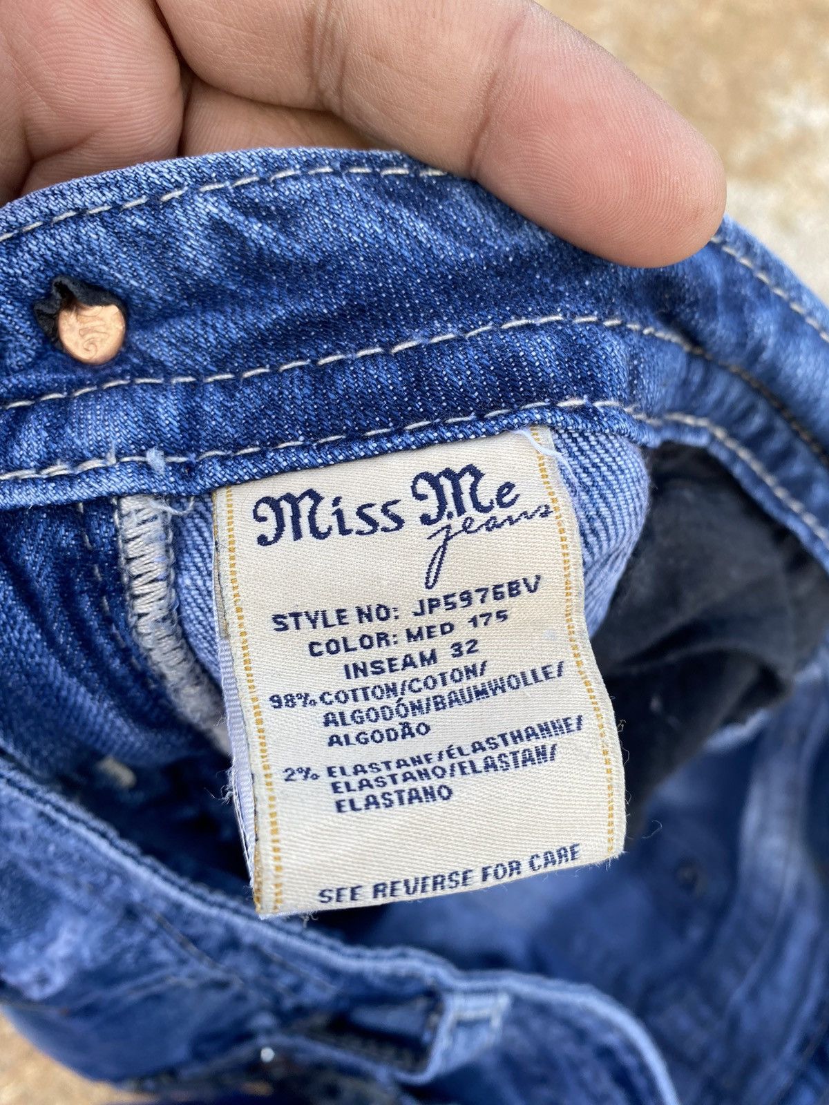 Jean Miss Me Signature-Rise Boot Jeans Size 31" - 9 Thumbnail