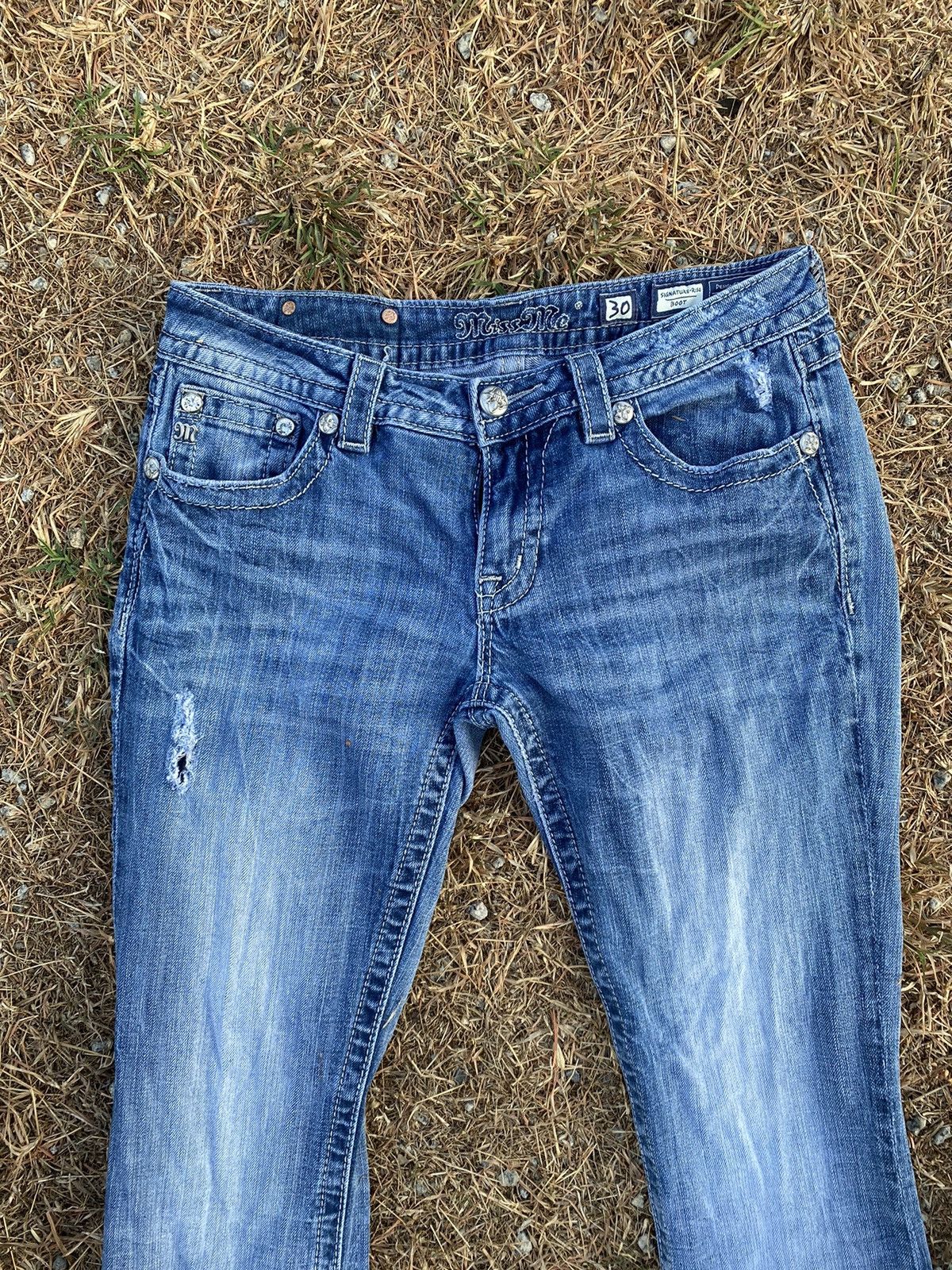 Jean Miss Me Signature-Rise Boot Jeans Size 31" - 6 Thumbnail