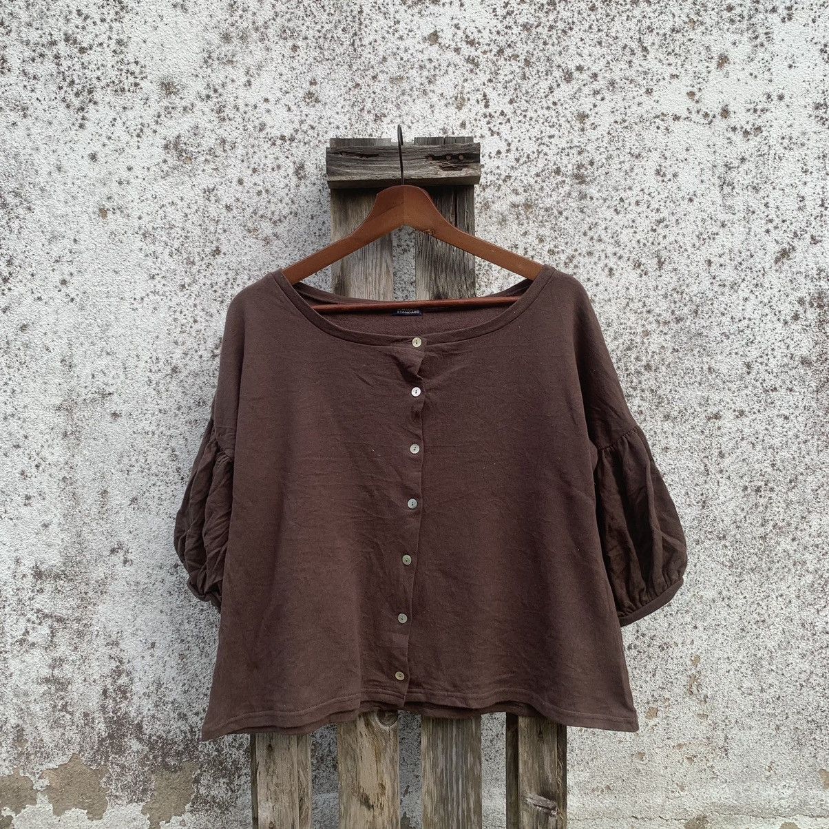 Japanese Brand × Journal Standard × Vintage JOUNAL STANDARD VINTAGE BALLON SLEEVE BUTTON UPS BLOUSE Size M / US 6-8 / IT 42-44 - 1 Thumbnail