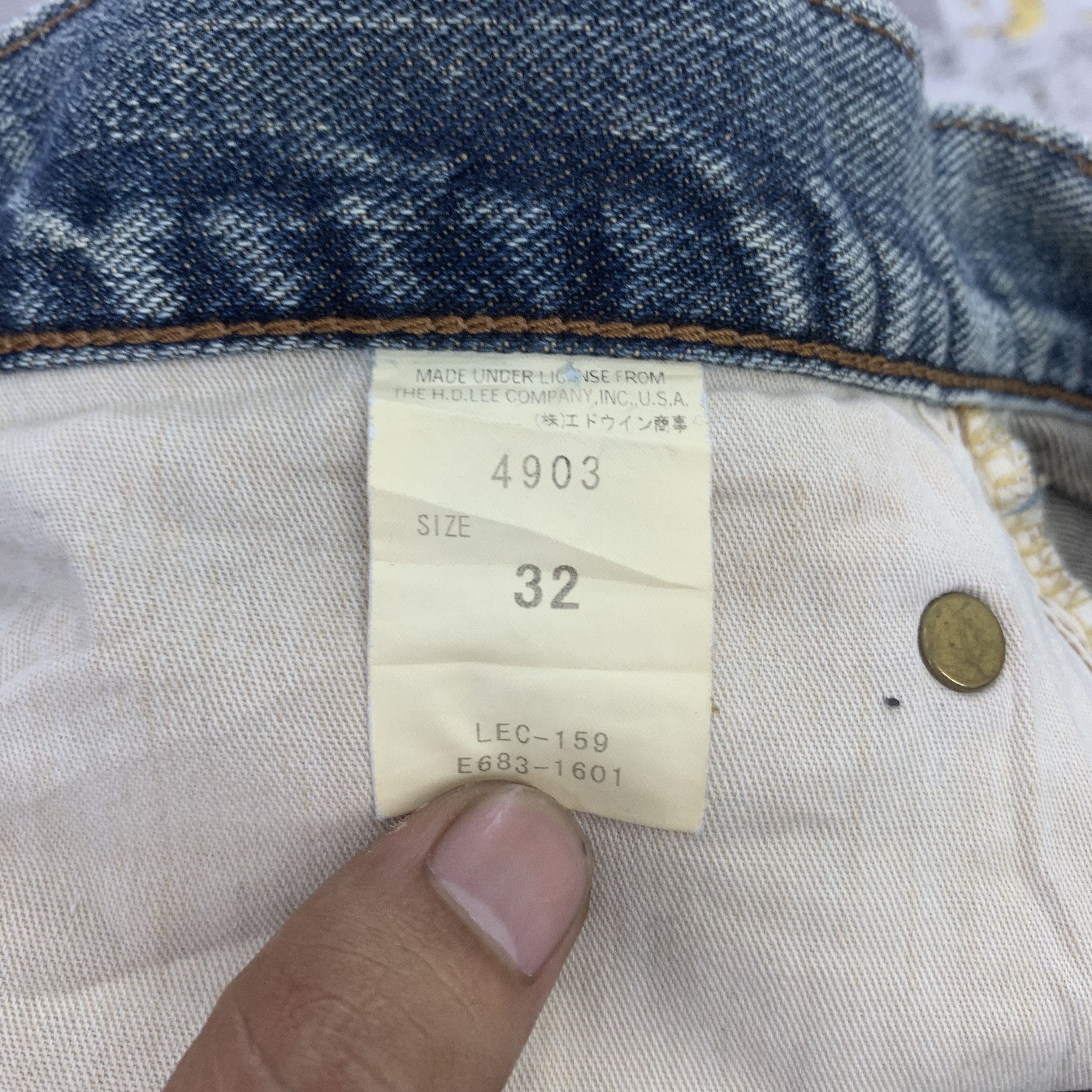 Lee Vintage Lee Dark Wash Jeans Faded High Waist Regular Size US 30 / EU 46 - 9 Thumbnail