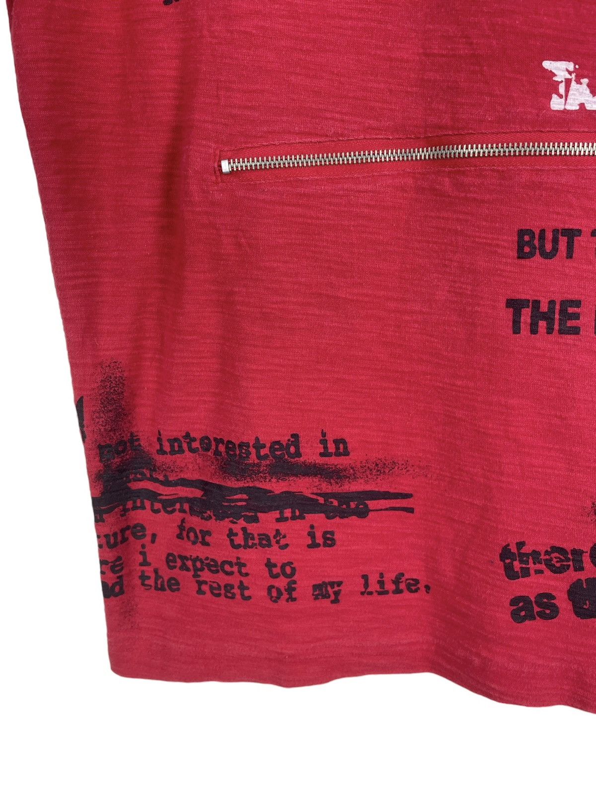 Japanese Brand × Seditionaries YEOMAN Japan Distressed Punkcore Zip Tee — Typographic Chaos Size US M / EU 48-50 / 2 - 5 Thumbnail