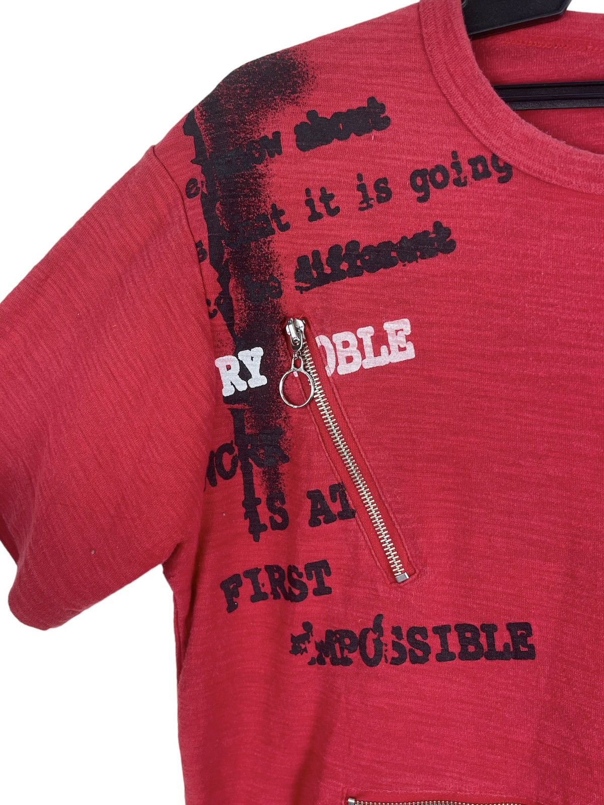 Japanese Brand × Seditionaries YEOMAN Japan Distressed Punkcore Zip Tee — Typographic Chaos Size US M / EU 48-50 / 2 - 4 Thumbnail