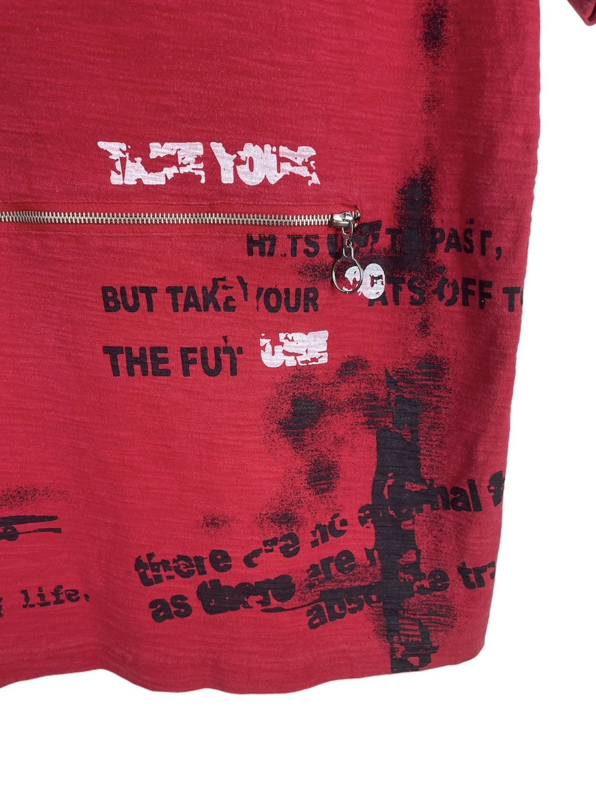 Japanese Brand × Seditionaries YEOMAN Japan Distressed Punkcore Zip Tee — Typographic Chaos Size US M / EU 48-50 / 2 - 6 Thumbnail