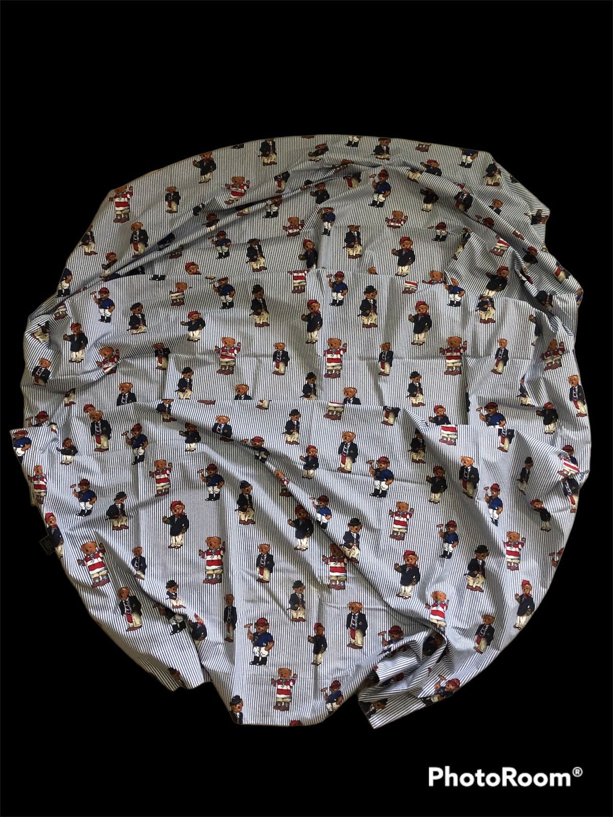 Relph Lauren Teddy Bear Full Print Vintage Flat Sheet