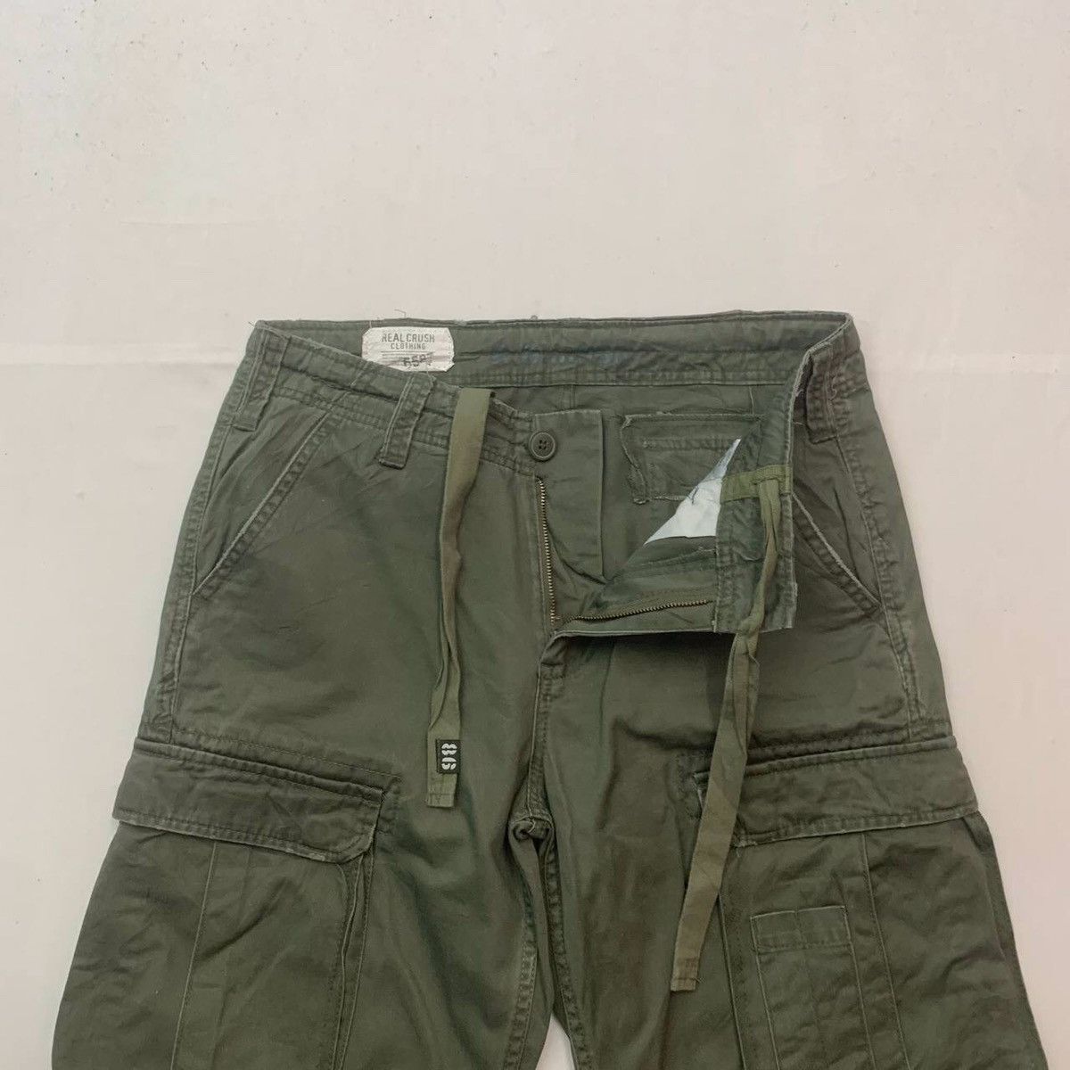 Japanese Brand 🍁SEND OFFERS🍁32x32 Utility 8-Pocket Real Crush Cargo Pants Size US 32 / EU 48 - 4 Thumbnail