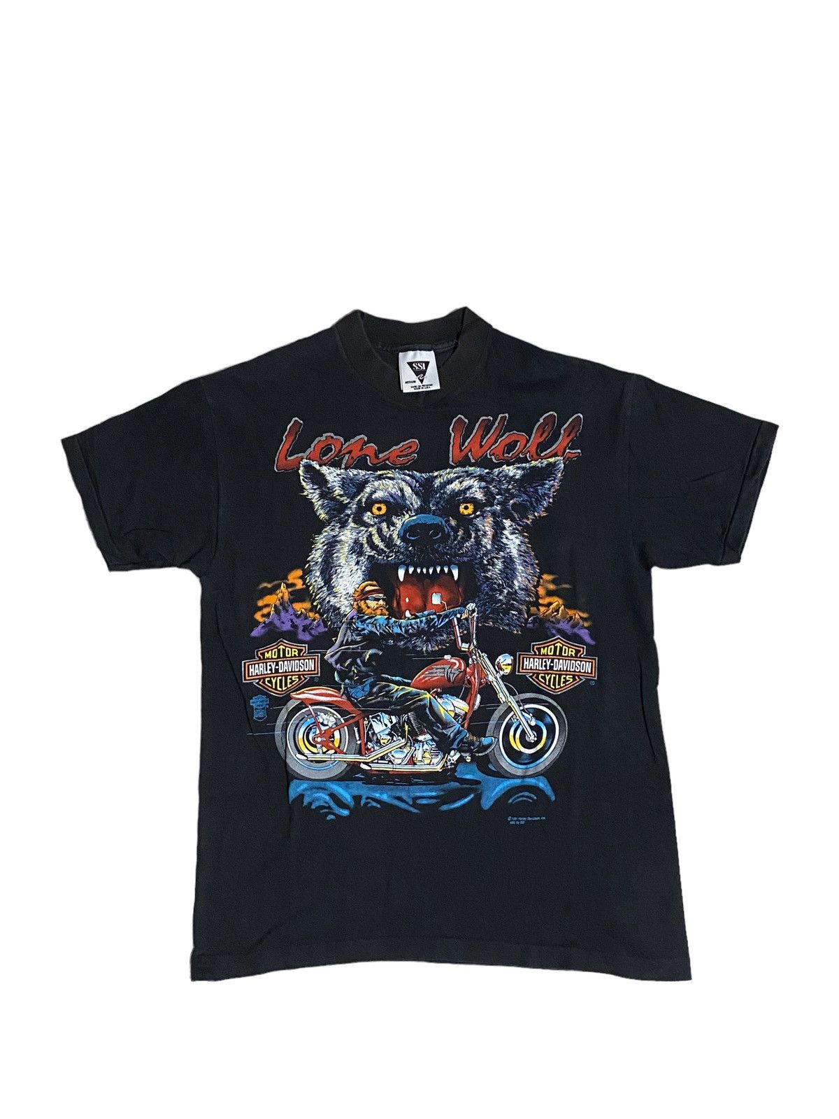 90'S Fruit of the Loom Motorcycle Bike T-shirt Made in USA Men's XL Vintage /eaa320522