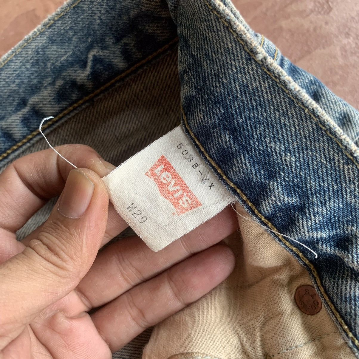 Levi's × Levi's Vintage Clothing × Vintage 💥 1990’s VINTAGE LEVI’S 503XX REDLINE JEANS SELVEDGE 28x32 Size US 28 / EU 44 - 6 Thumbnail