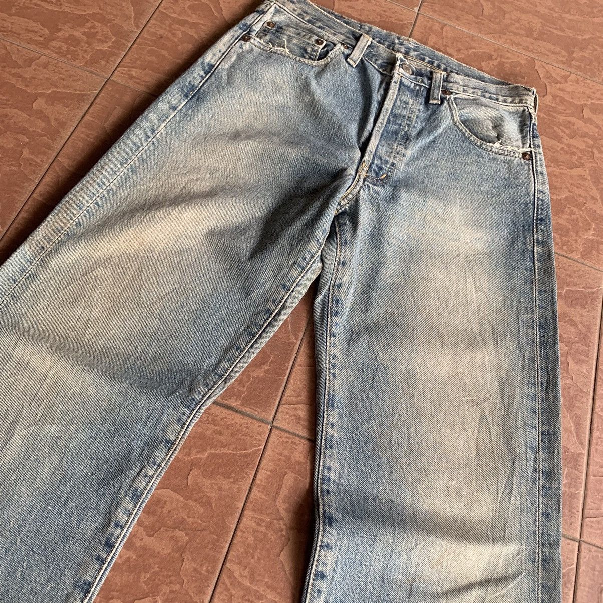 Levi's × Levi's Vintage Clothing × Vintage 💥 1990’s VINTAGE LEVI’S 503XX REDLINE JEANS SELVEDGE 28x32 Size US 28 / EU 44 - 2 Thumbnail