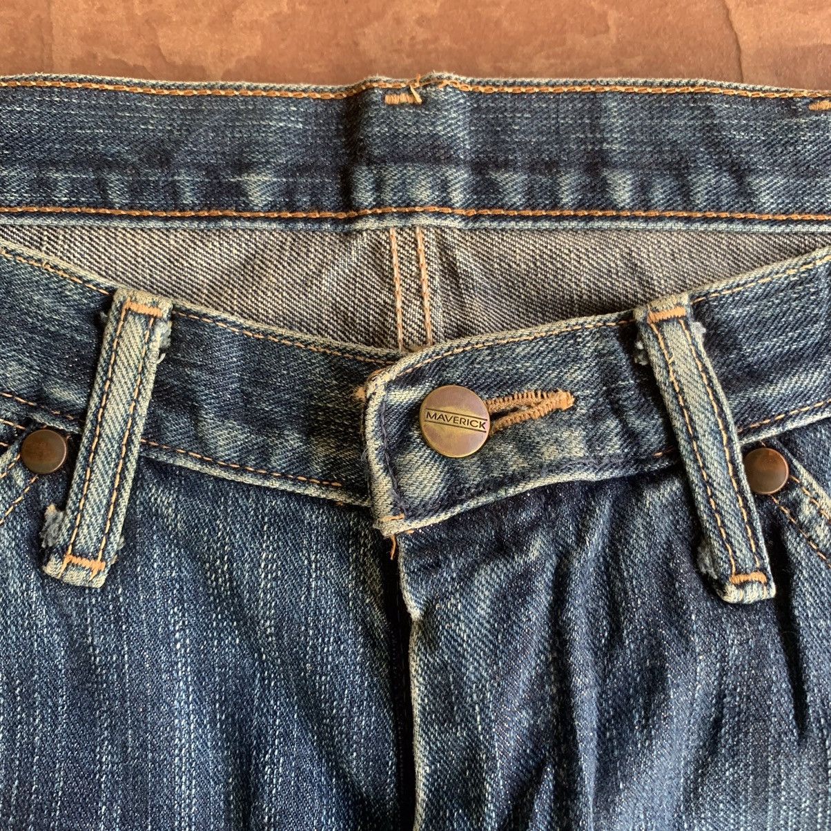 Japanese Brand × Vintage 💥 REDLINE! 31x33 VINTAGE MAVERIC BLUE BELL JEANS SELVEDGE Size US 31 - 6 Thumbnail