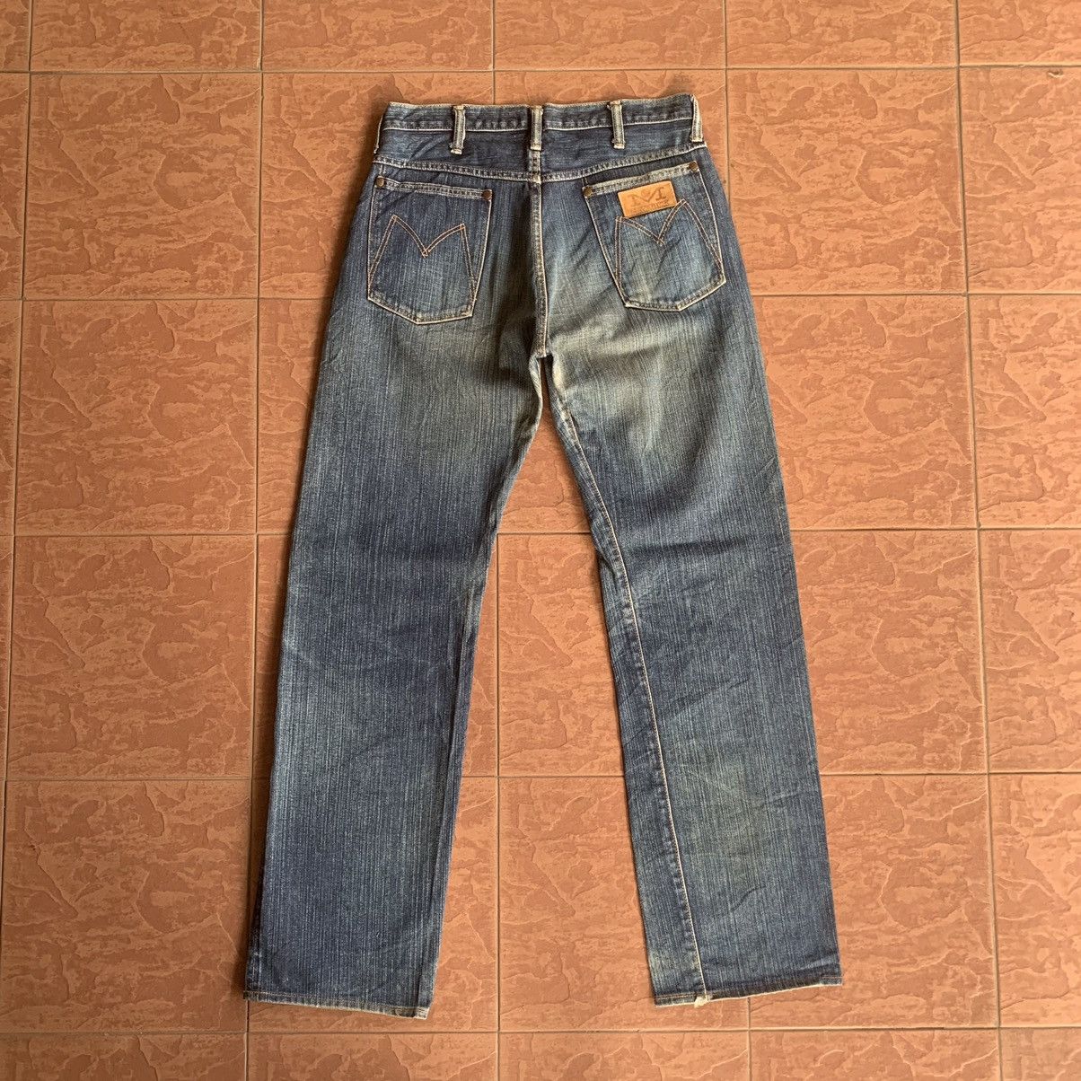 Japanese Brand × Vintage 💥 REDLINE! 31x33 VINTAGE MAVERIC BLUE BELL JEANS SELVEDGE Size US 31 - 10 Thumbnail