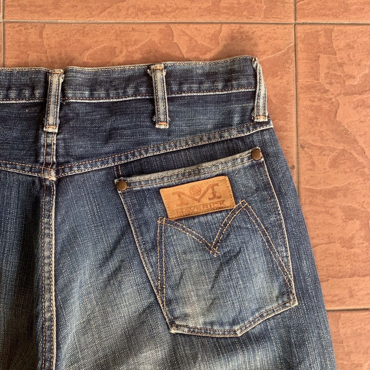 Japanese Brand × Vintage 💥 REDLINE! 31x33 VINTAGE MAVERIC BLUE BELL JEANS SELVEDGE Size US 31 - 12 Thumbnail