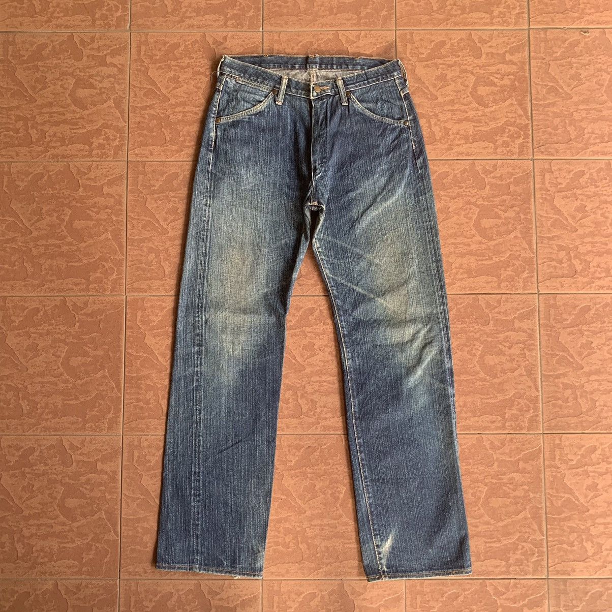 Japanese Brand × Vintage 💥 REDLINE! 31x33 VINTAGE MAVERIC BLUE BELL JEANS SELVEDGE Size US 31 - 1 Thumbnail