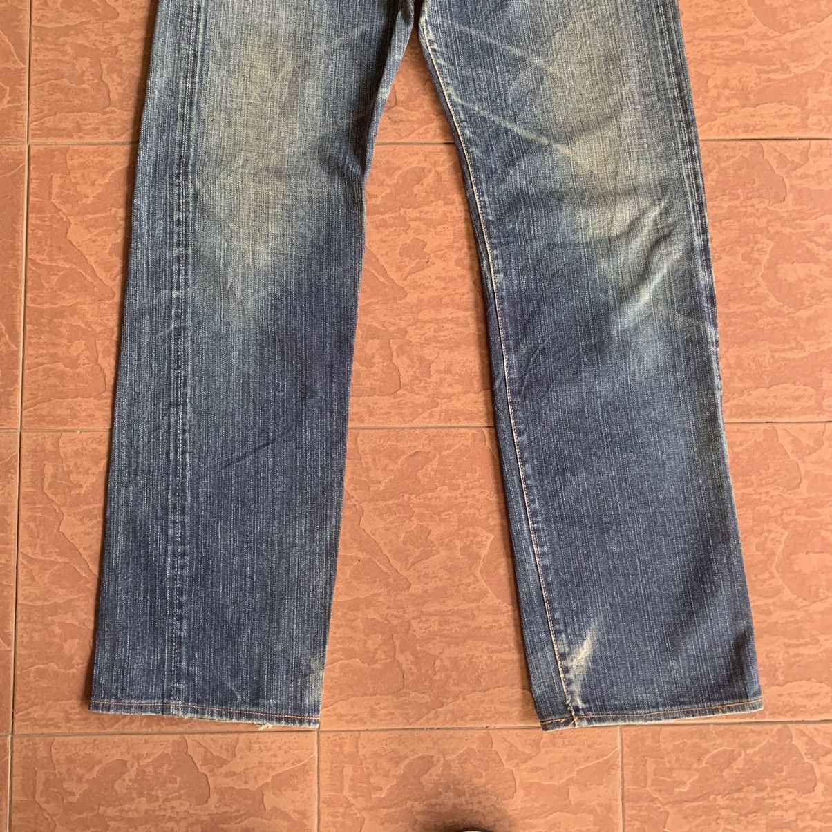 Japanese Brand × Vintage 💥 REDLINE! 31x33 VINTAGE MAVERIC BLUE BELL JEANS SELVEDGE Size US 31 - 3 Thumbnail