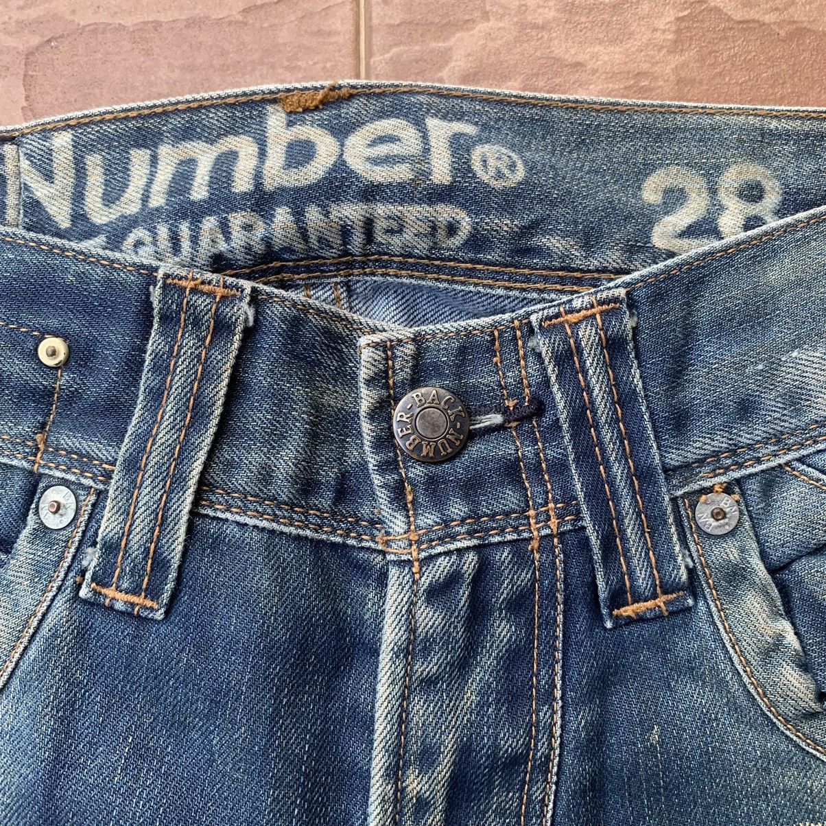 Japanese Brand × Vintage JAPANESE VINTAGE BACK NUMBER CURVED-C LEGS JEANS PANTS Size US 28 / EU 44 - 5 Thumbnail