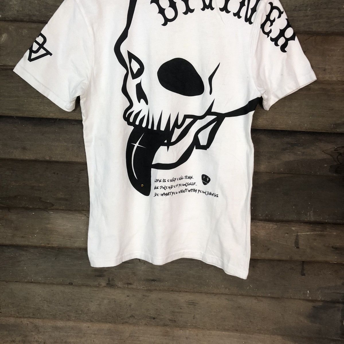Japanese Brand Diviner big Skulls punk seditionaries White Tee #6838 Size US S / EU 44-46 / 1 - 3 Thumbnail