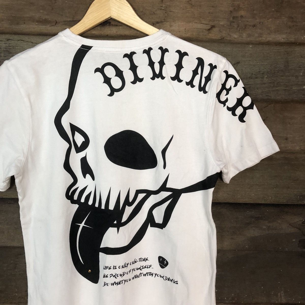 Japanese Brand Diviner big Skulls punk seditionaries White Tee #6838 Size US S / EU 44-46 / 1 - 4 Thumbnail