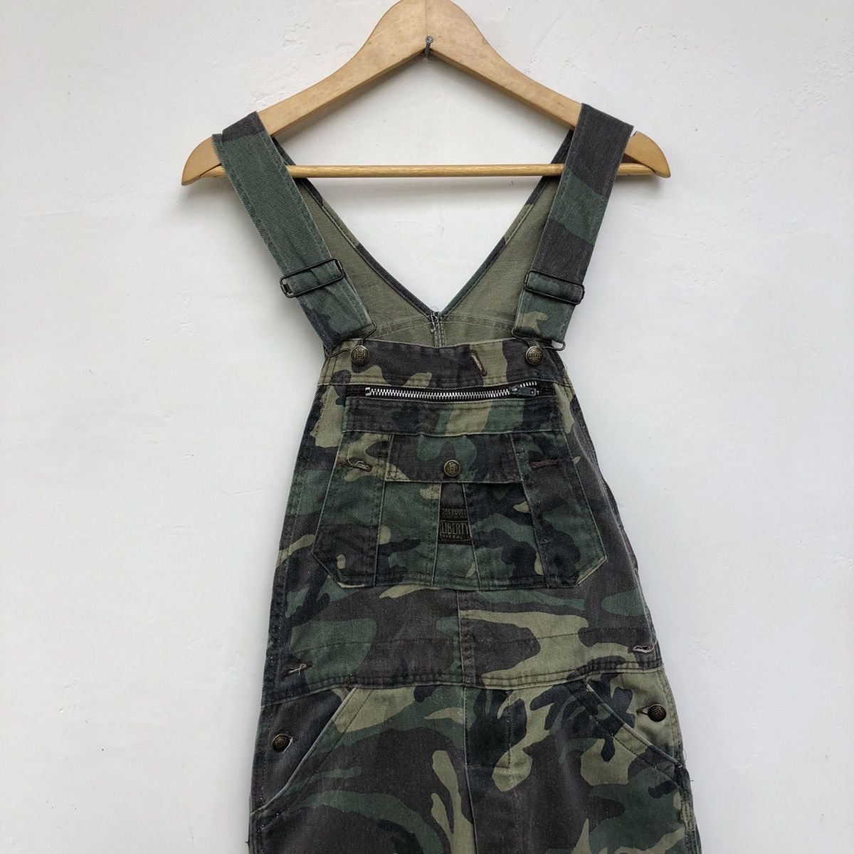 Liberty Vintage Double Knee Camo LIBERTY Overalls Size US 32 / EU 48 - 3 Thumbnail