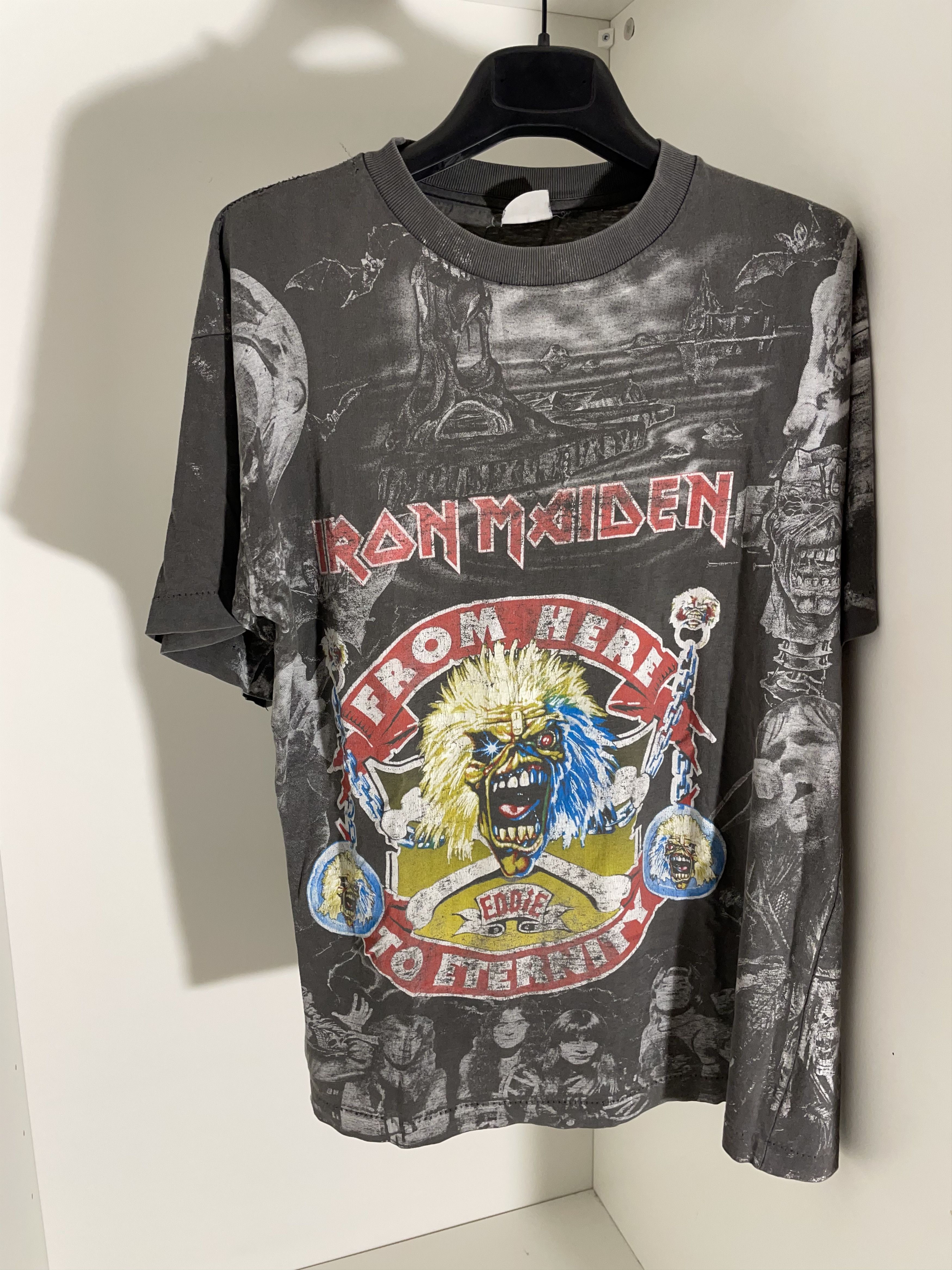 Band Tees Vintage 90s Iron Maiden From here to eternity Eddie tee Size US L / EU 52-54 / 3 - 1 Thumbnail