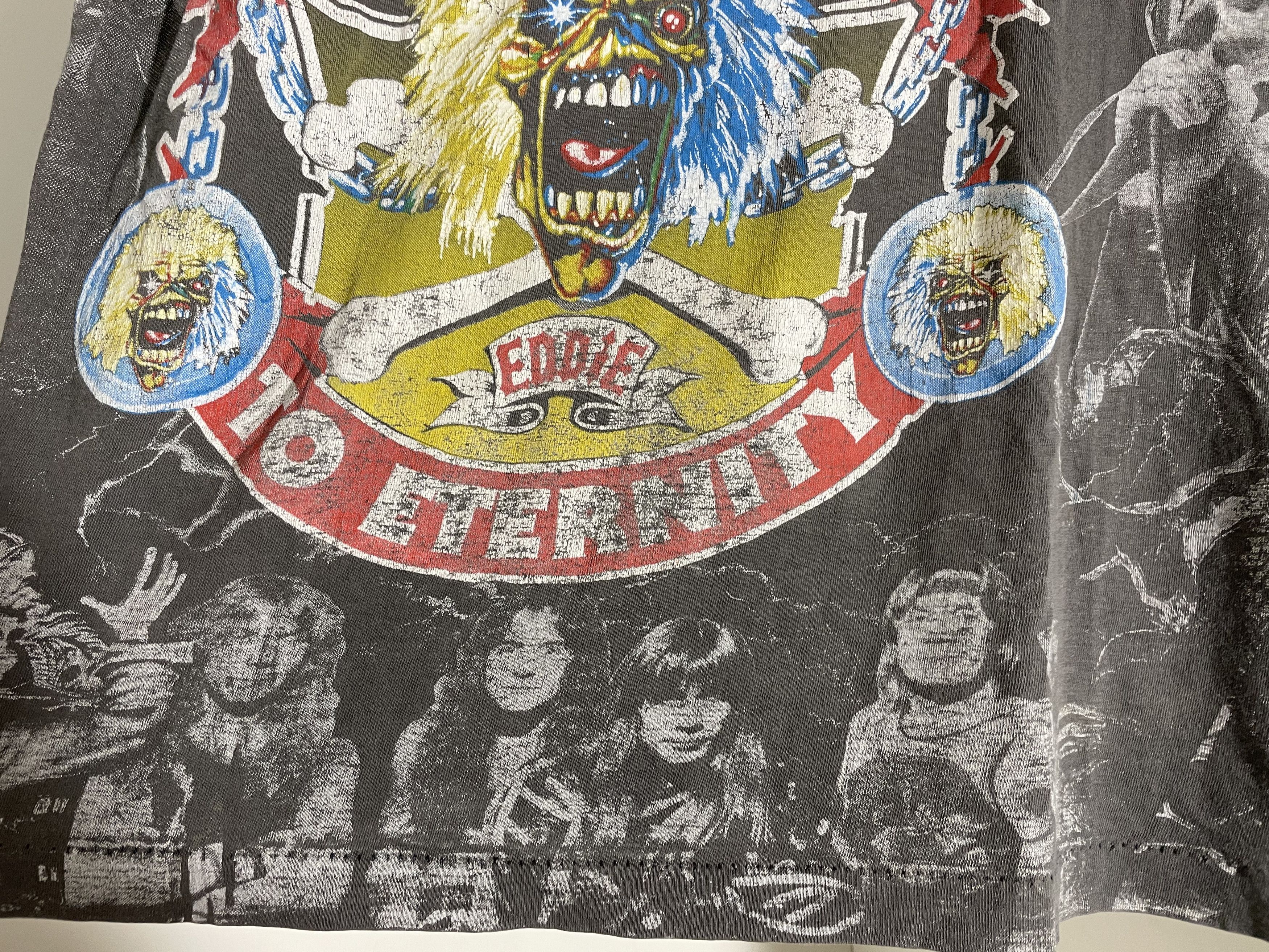 Band Tees Vintage 90s Iron Maiden From here to eternity Eddie tee Size US L / EU 52-54 / 3 - 4 Thumbnail