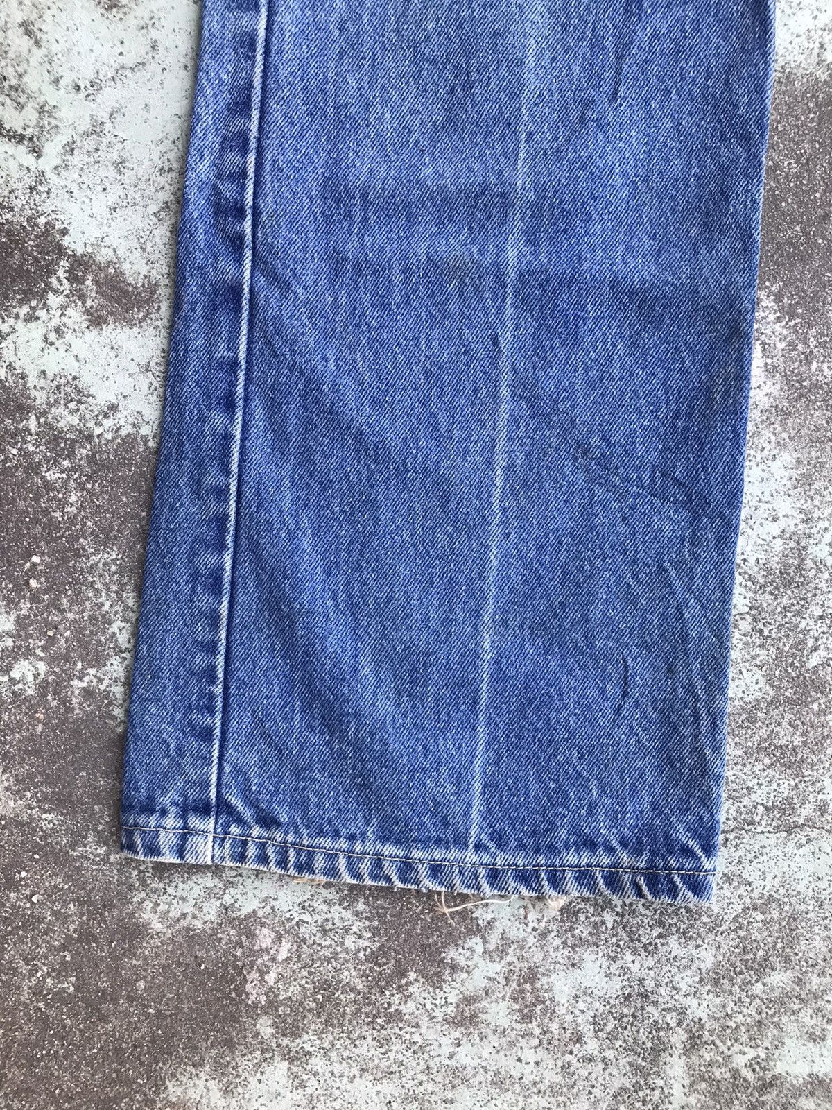 Le Grande Bleu (L.G.B.) × Lee × Vintage Vintage Lee Distressed Flare Jeans Made in USA Size US 34 / EU 50 - 4 Thumbnail
