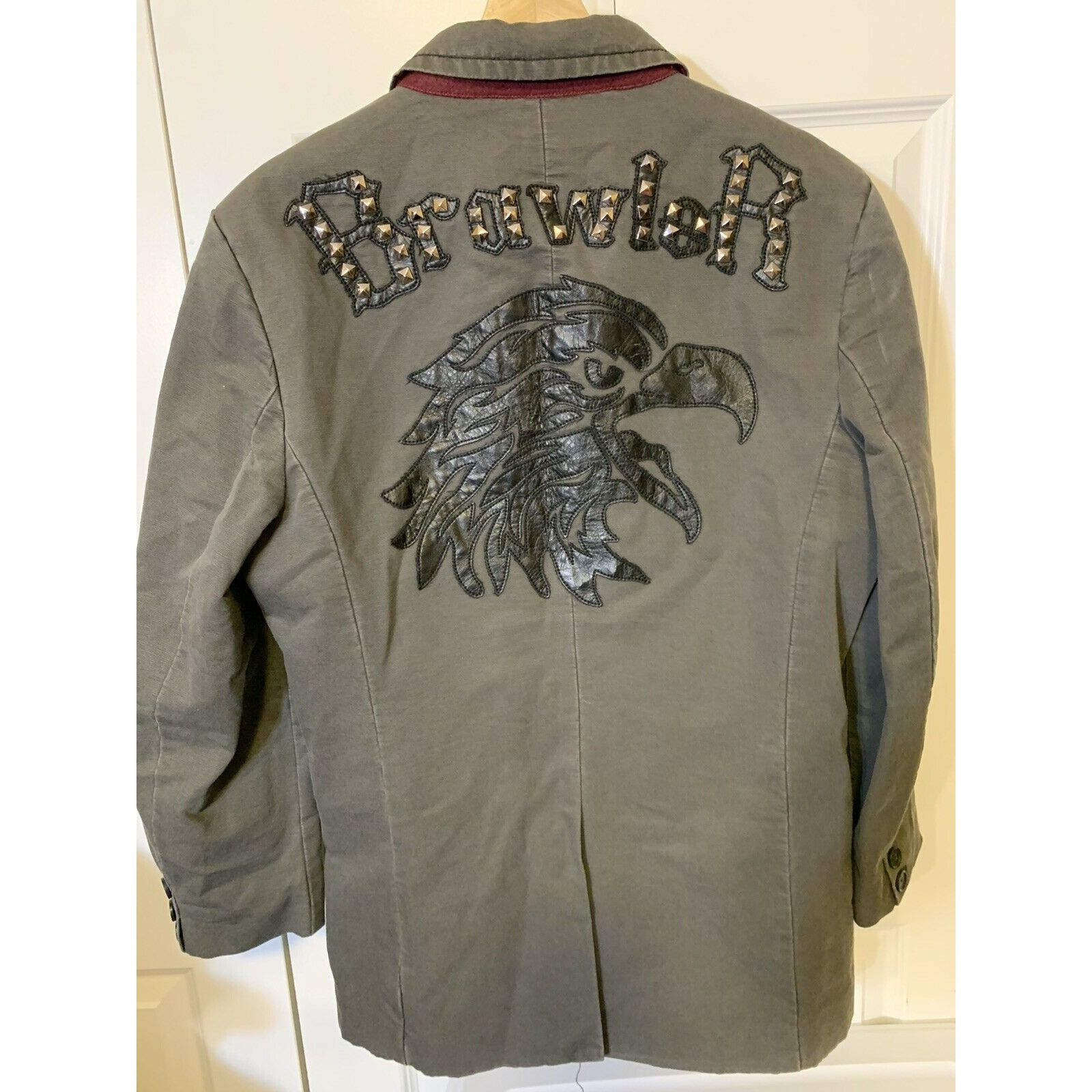 Marc Ecko Vtg Marc Ecko Cut & Sew Men's Sz L Jacket Coat Brawler Gray Size US L / EU 52-54 / 3 - 9 Thumbnail