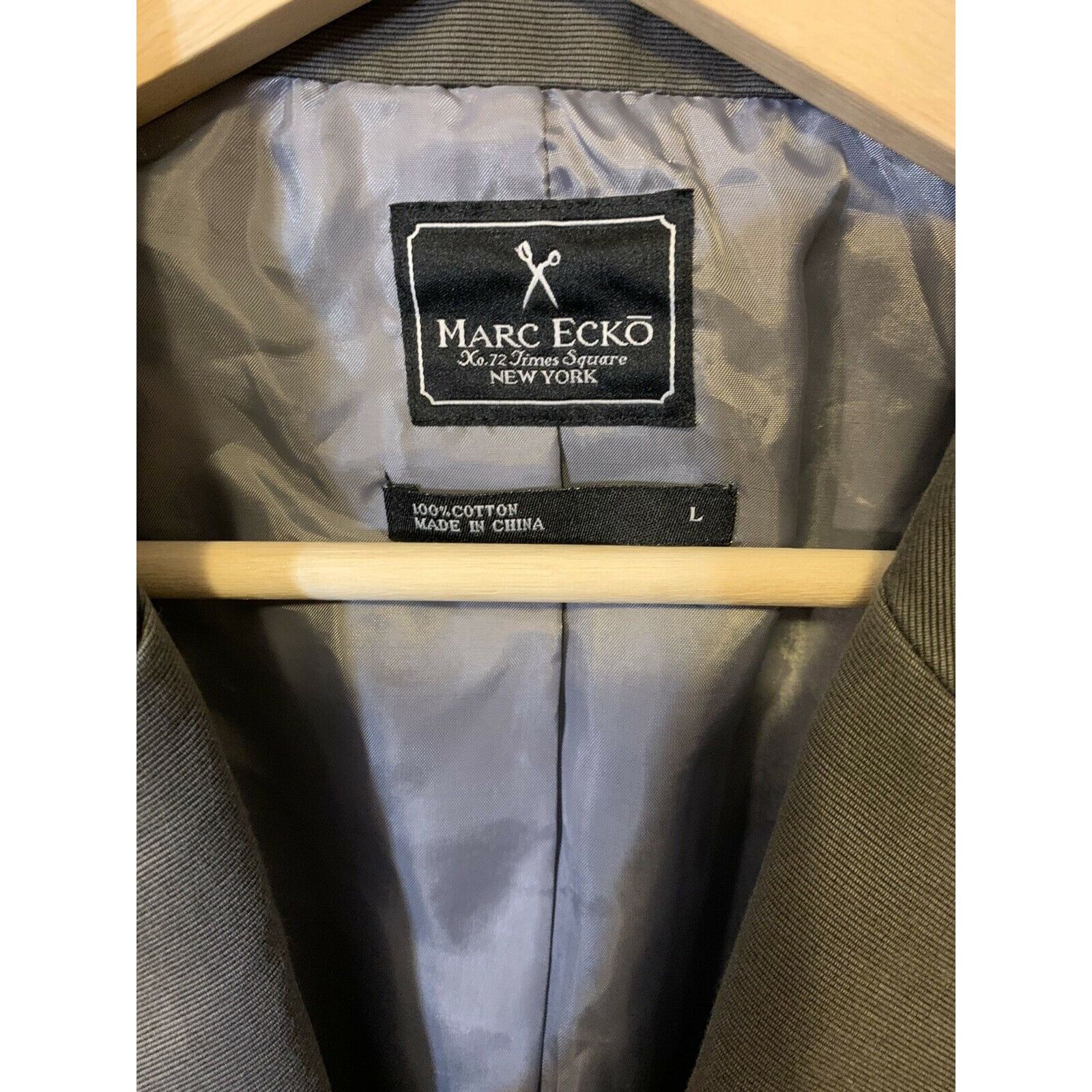 Marc Ecko Vtg Marc Ecko Cut & Sew Men's Sz L Jacket Coat Brawler Gray Size US L / EU 52-54 / 3 - 2 Thumbnail