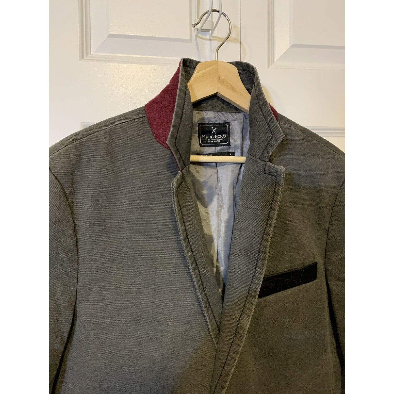 Marc Ecko Vtg Marc Ecko Cut & Sew Men's Sz L Jacket Coat Brawler Gray Size US L / EU 52-54 / 3 - 7 Thumbnail